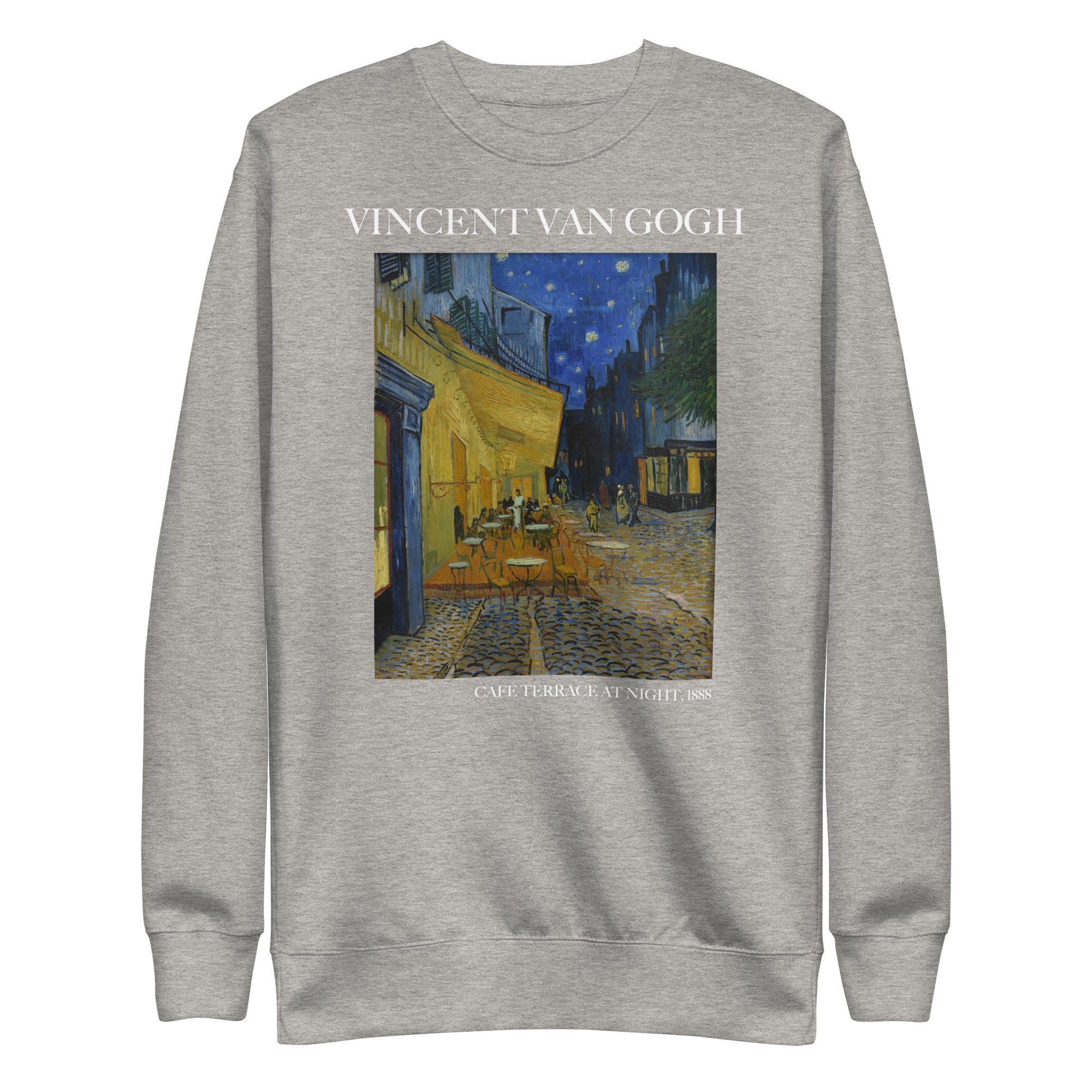 Vincent van Gogh 'Café Terrace at Night' Famous Painting Sweatshirt | Unisex Premium Sweatshirt