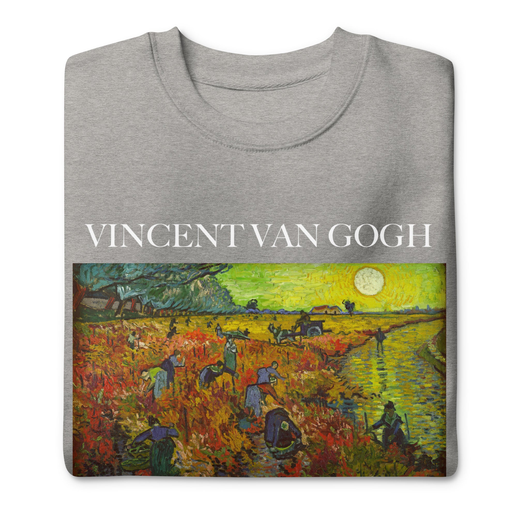 Vincent van Gogh 'The Red Vineyard' Famous Painting Sweatshirt | Unisex Premium Sweatshirt