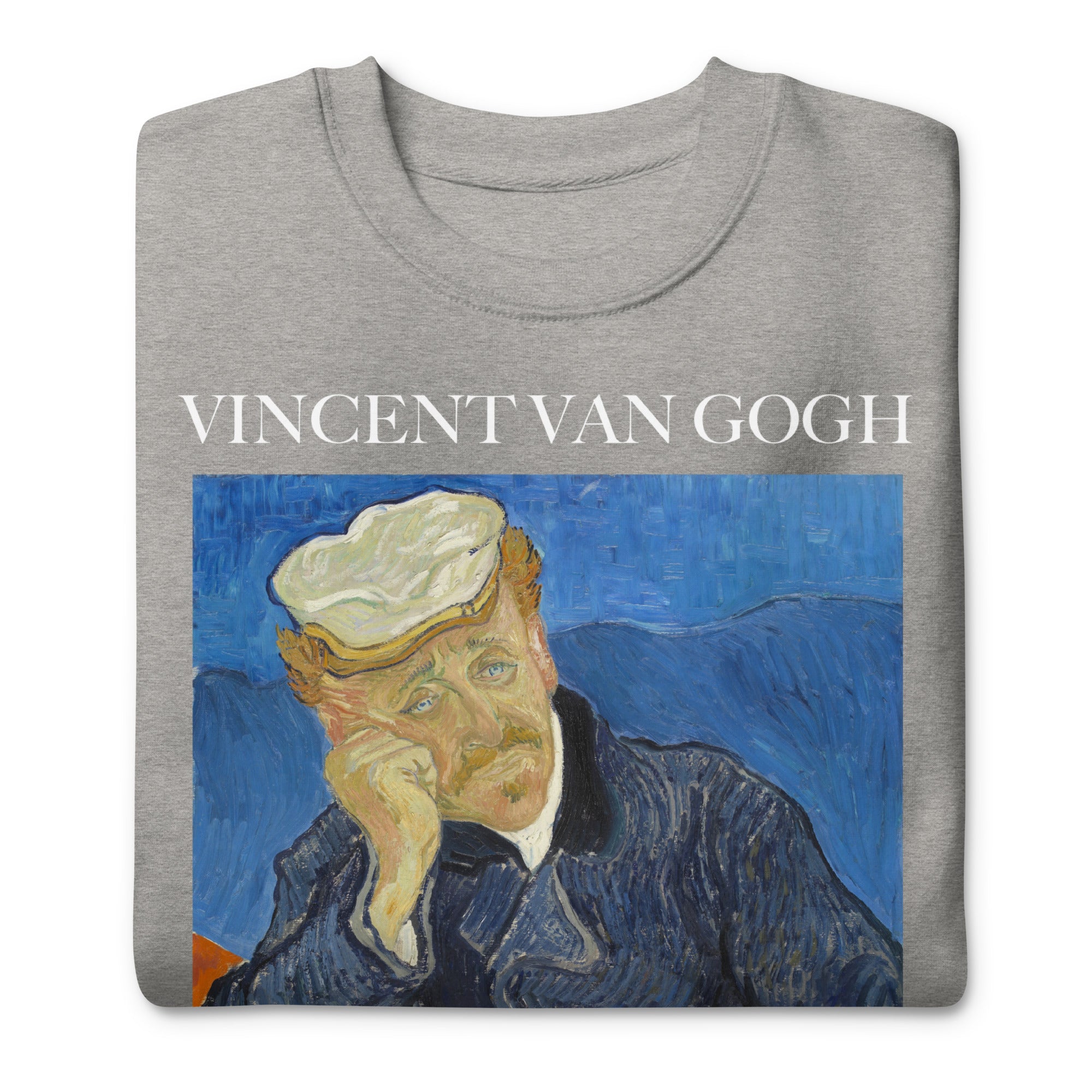 Vincent van Gogh 'Portrait of Dr. Gachet' Famous Painting Sweatshirt | Unisex Premium Sweatshirt