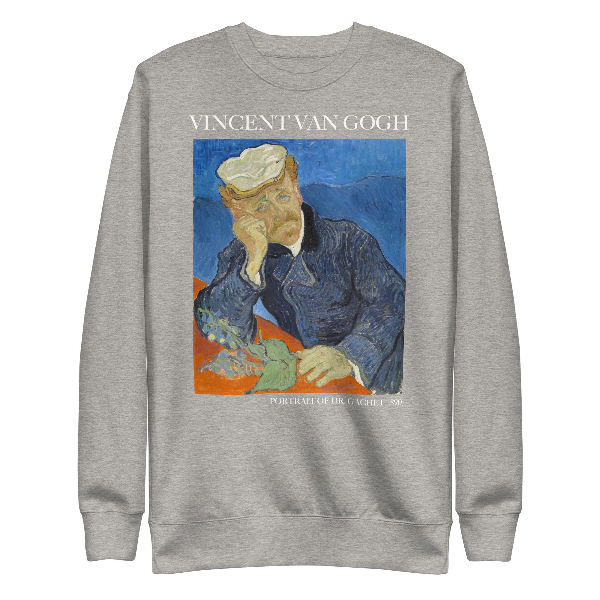 Vincent van Gogh 'Portrait of Dr. Gachet' Famous Painting Sweatshirt | Unisex Premium Sweatshirt