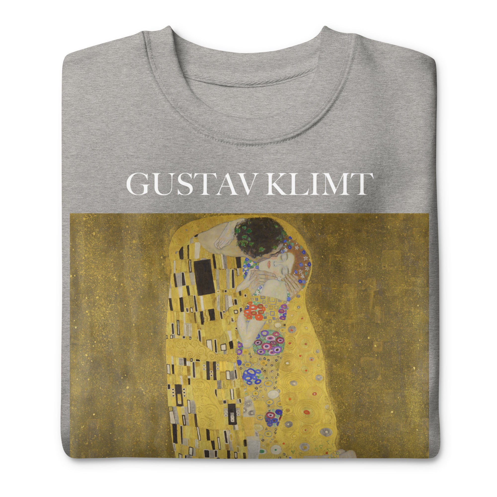 Gustav Klimt 'The Kiss' Famous Painting Sweatshirt | Unisex Premium Sweatshirt