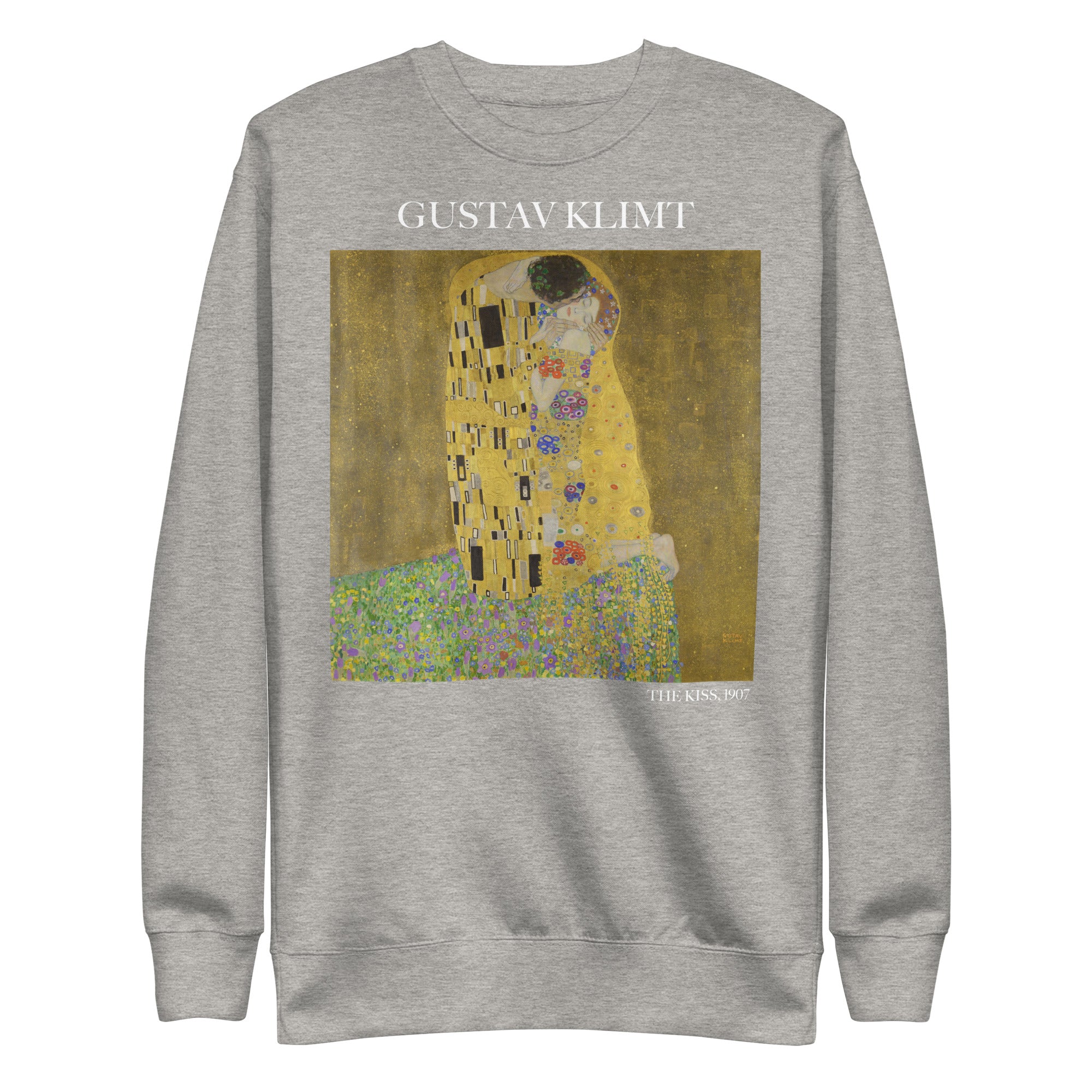 Gustav Klimt 'The Kiss' Famous Painting Sweatshirt | Unisex Premium Sweatshirt