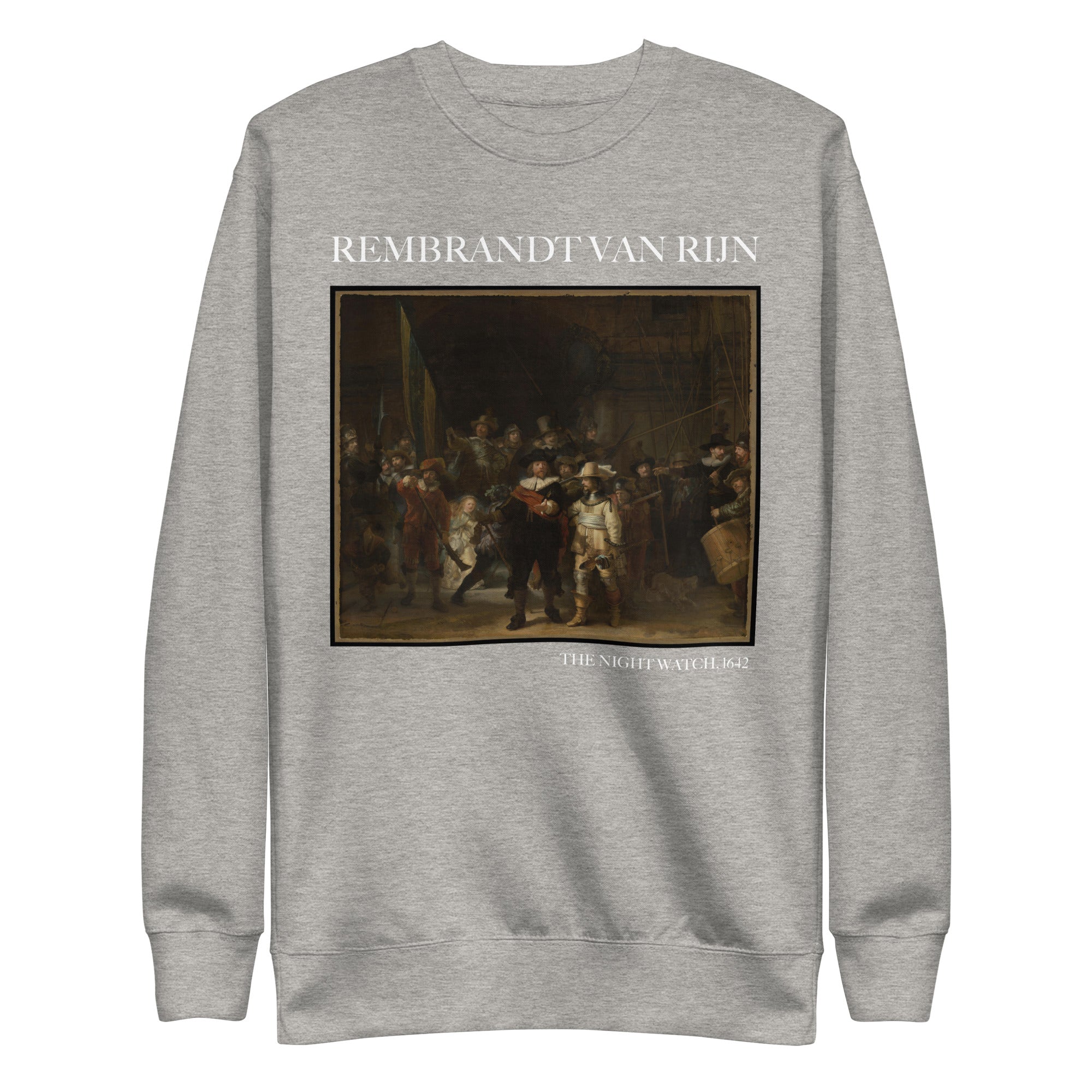 Rembrandt van Rijn 'The Night Watch' Famous Painting Sweatshirt | Unisex Premium Sweatshirt