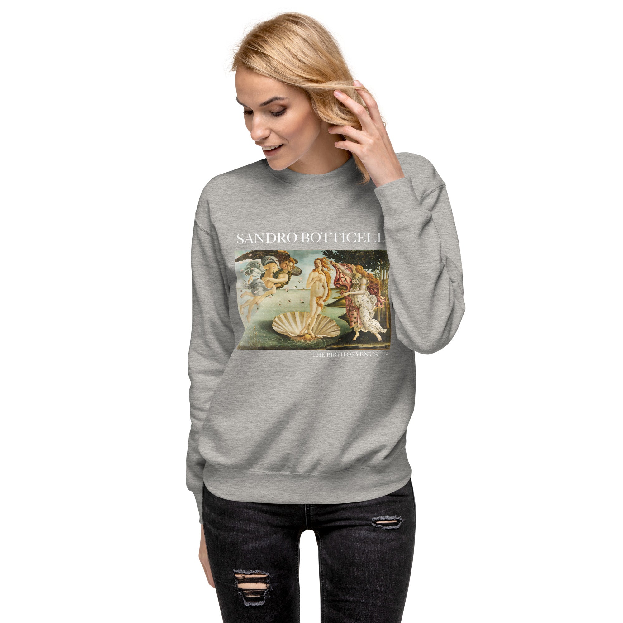 Sweatshirt mit berühmtem Gemälde „Die Geburt der Venus“ von Sandro Botticelli | Premium-Unisex-Sweatshirt