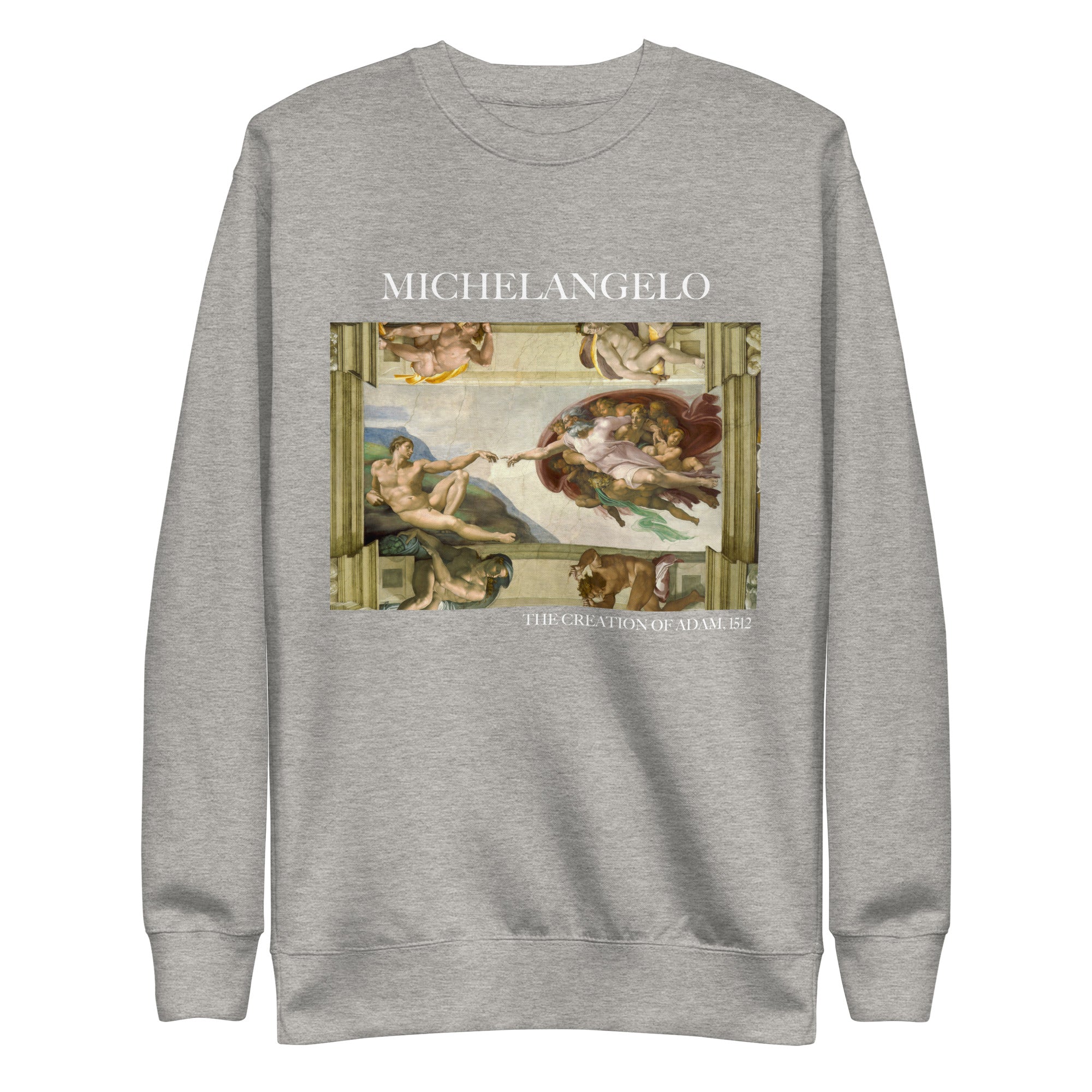 Sweatshirt mit berühmtem Gemälde „Die Erschaffung Adams“ von Michelangelo | Premium-Unisex-Sweatshirt