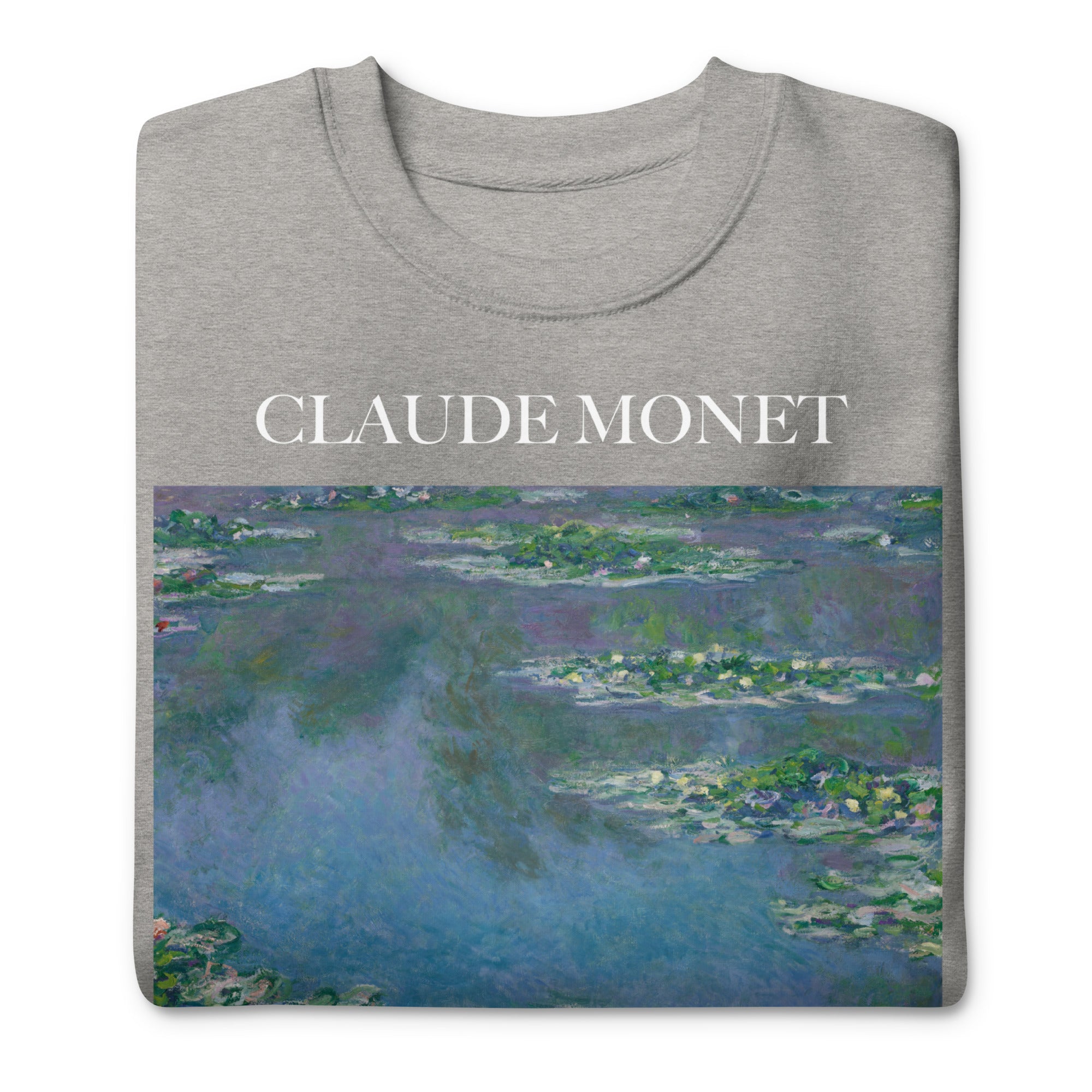 Claude Monet 'Water Lilies' Famous Painting Sweatshirt | Unisex Premium Sweatshirt