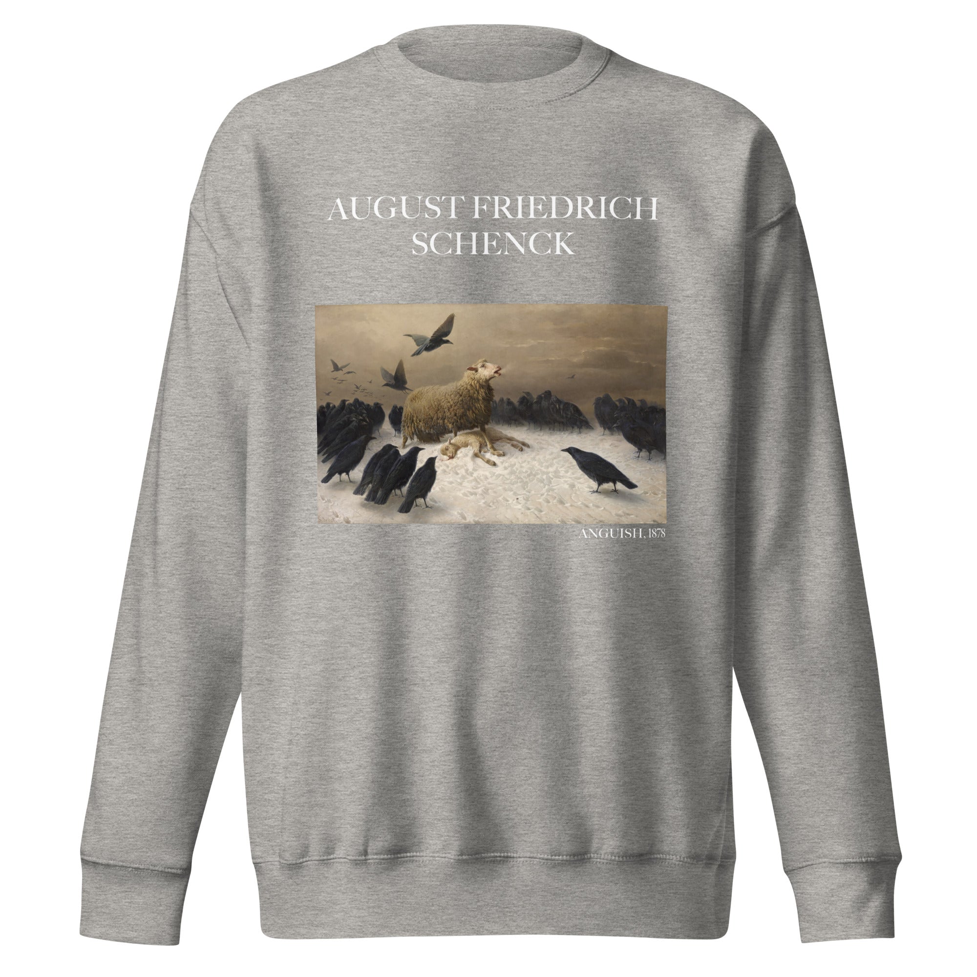 August Friedrich Schenck 'Anguish' Famous Painting Sweatshirt | Unisex Premium Sweatshirt
