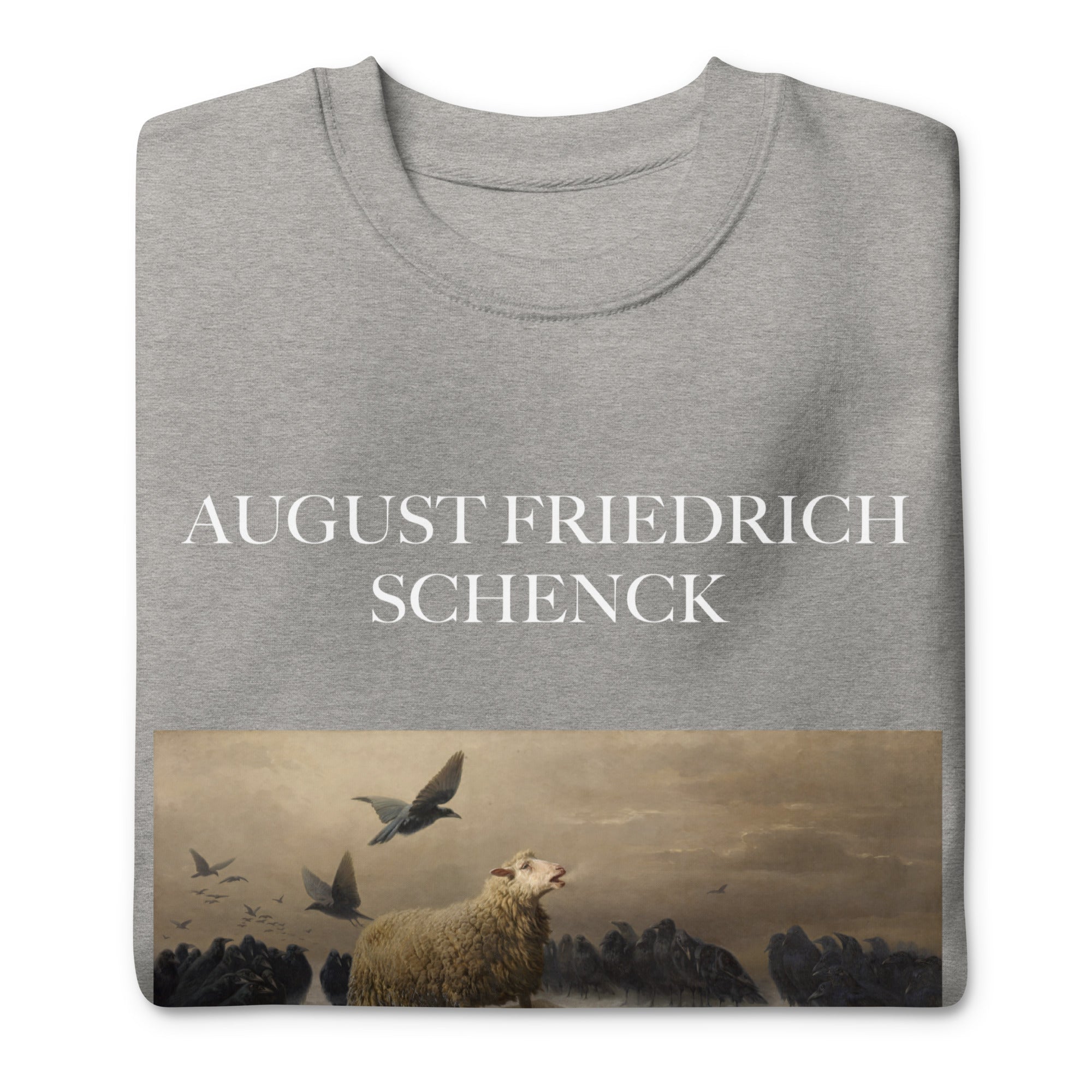 August Friedrich Schenck 'Angst' Berühmtes Gemälde Sweatshirt | Unisex Premium Sweatshirt