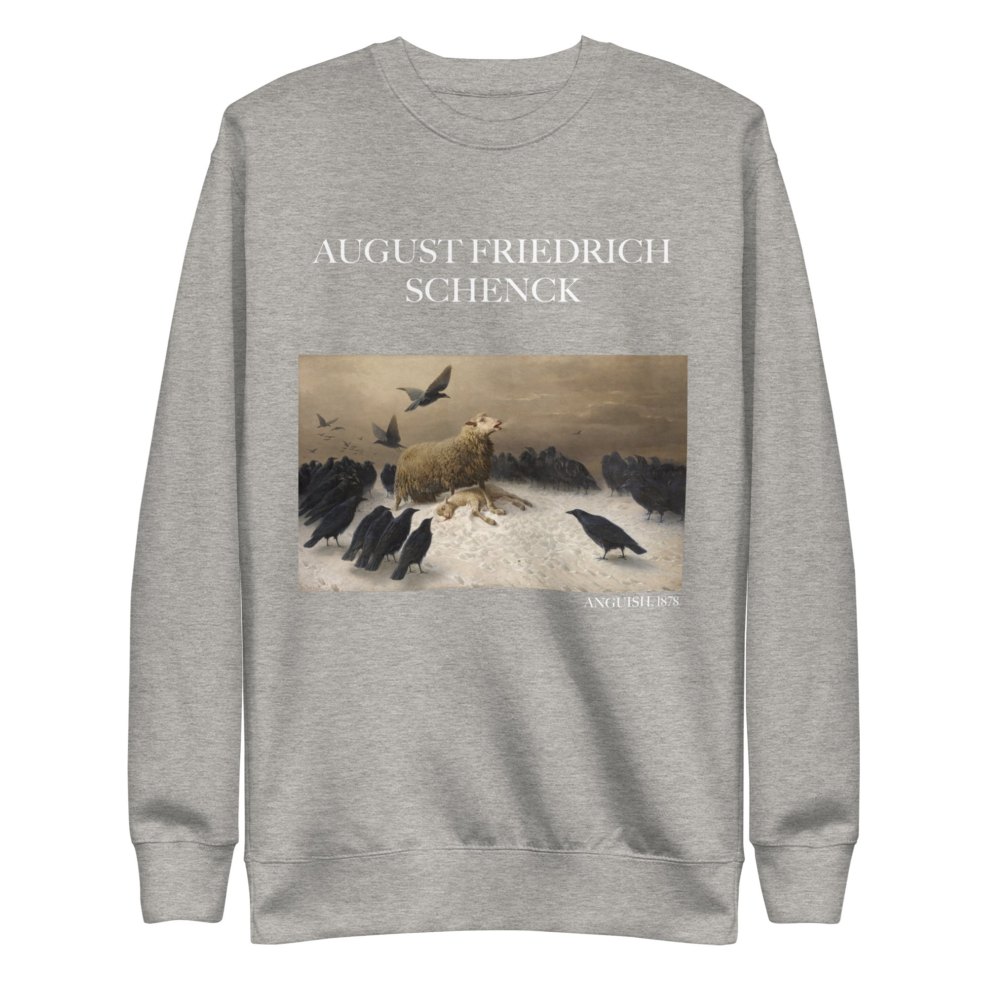 August Friedrich Schenck 'Angst' Berühmtes Gemälde Sweatshirt | Unisex Premium Sweatshirt