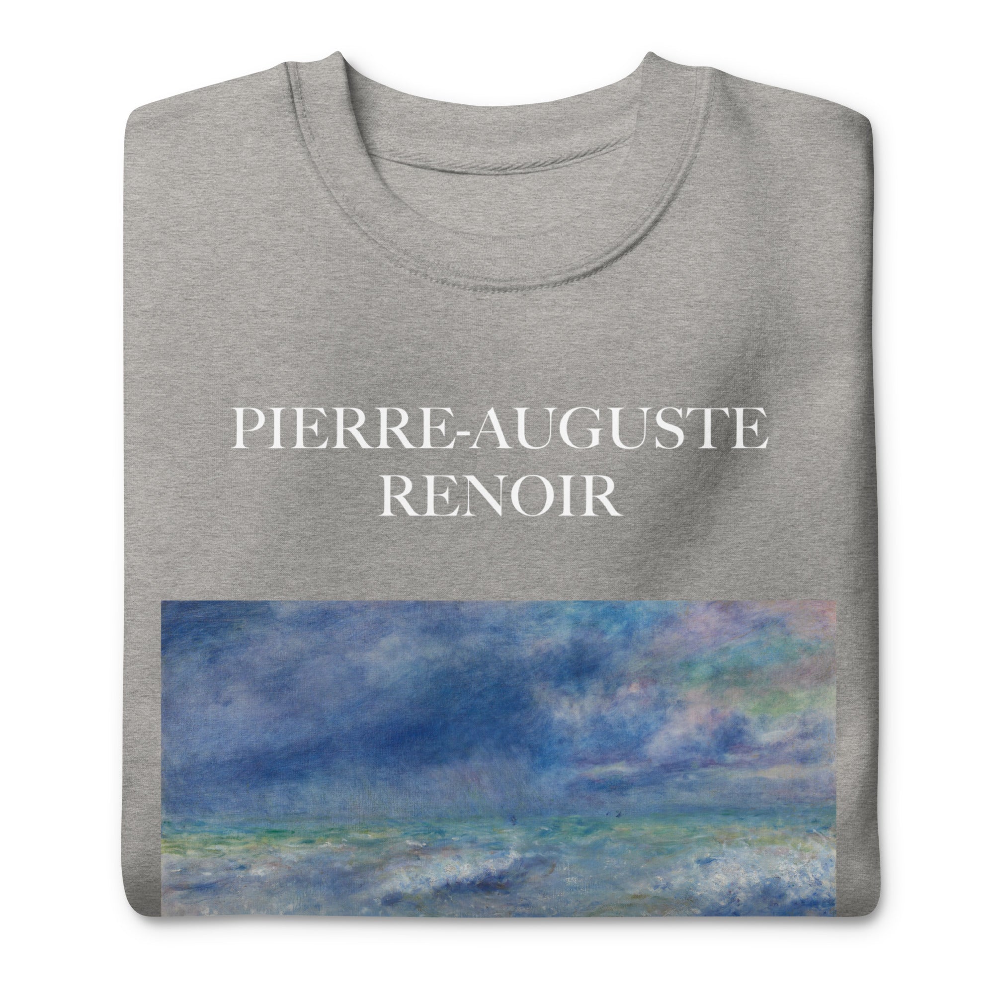 Sweatshirt mit berühmtem Gemälde „Meereslandschaft“ von Pierre-Auguste Renoir, Unisex-Premium-Sweatshirt