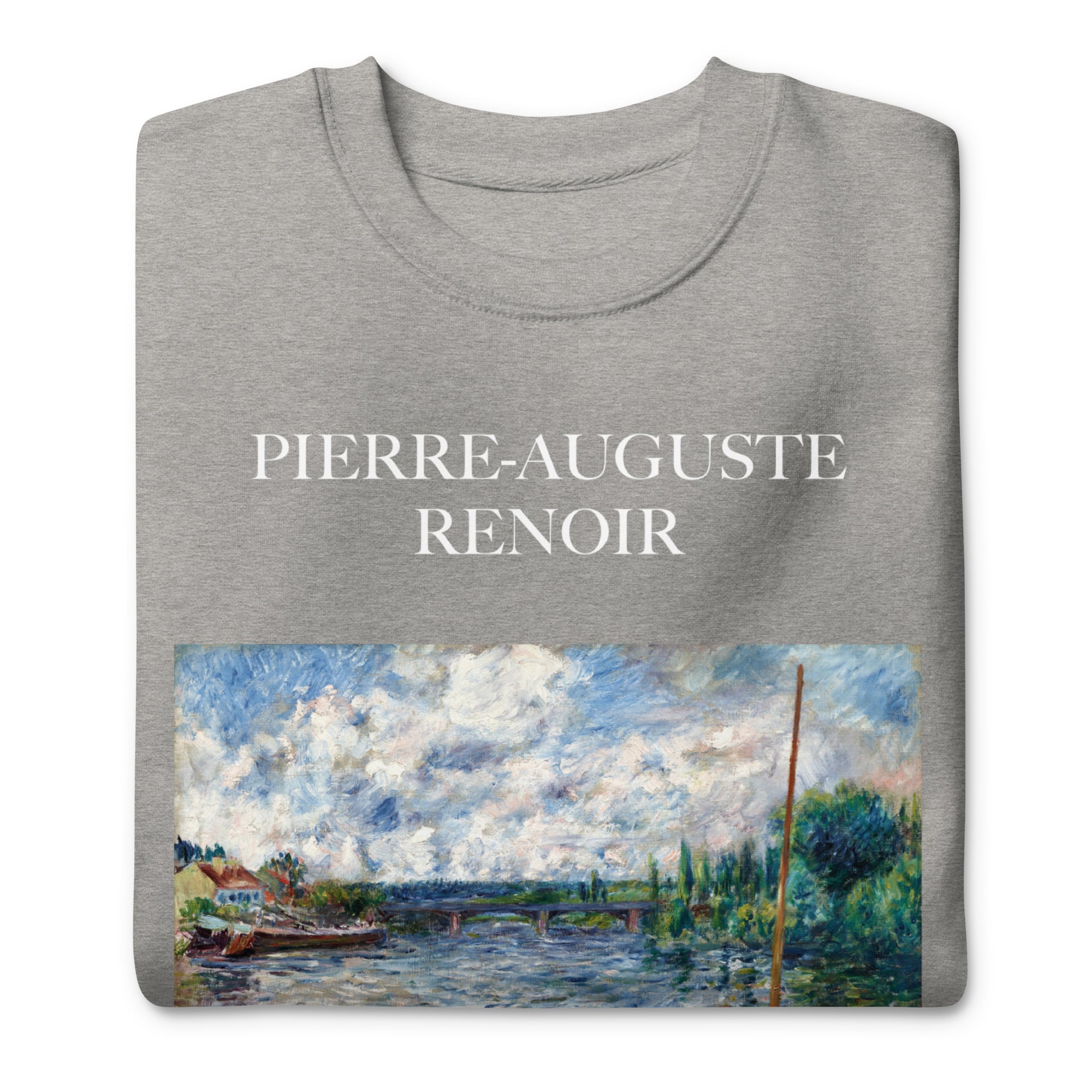 Sweatshirt mit berühmtem Gemälde „Die Seine bei Chatou“ von Pierre-Auguste Renoir | Premium-Sweatshirt für Unisex