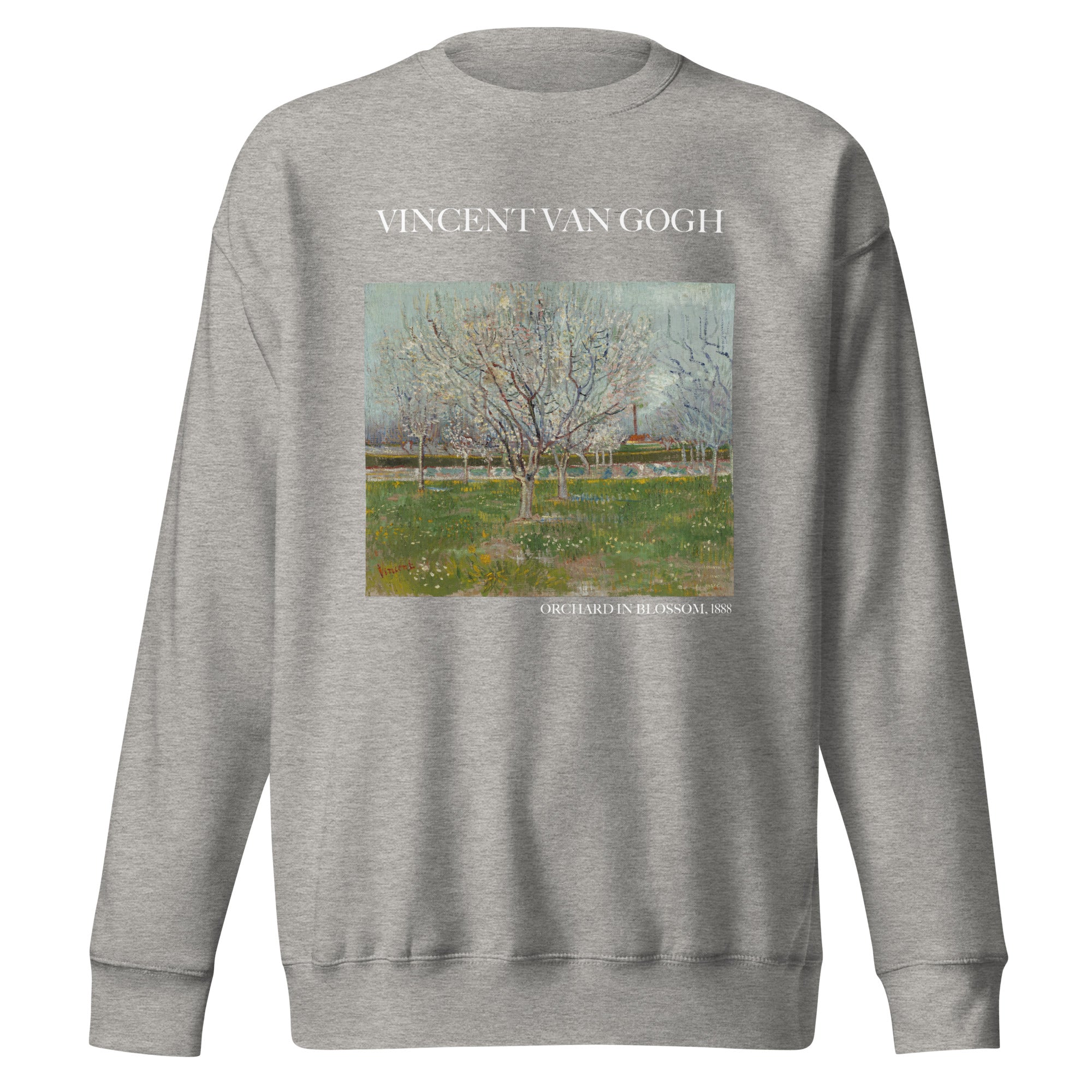 Sweatshirt mit berühmtem Gemälde „Obstgarten in Blüte“ von Vincent van Gogh | Premium-Sweatshirt für Unisex