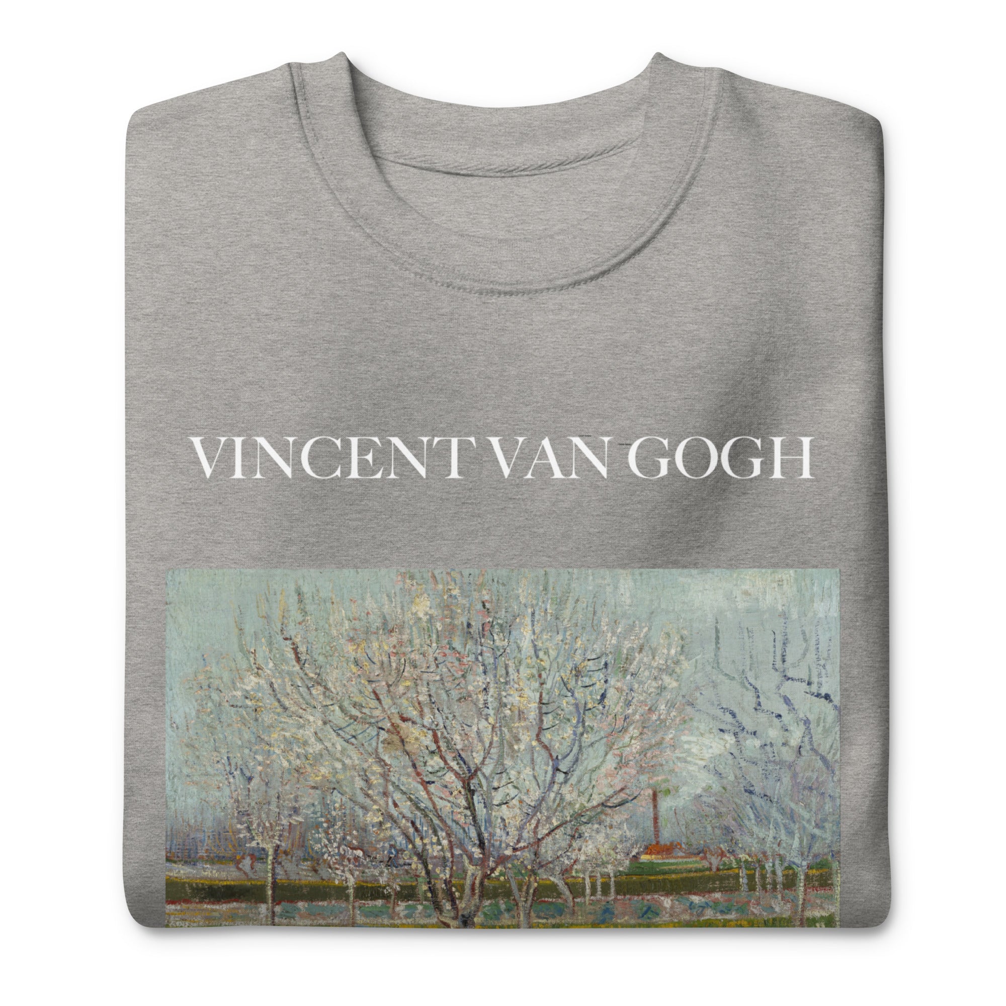 Sweatshirt mit berühmtem Gemälde „Obstgarten in Blüte“ von Vincent van Gogh | Premium-Sweatshirt für Unisex