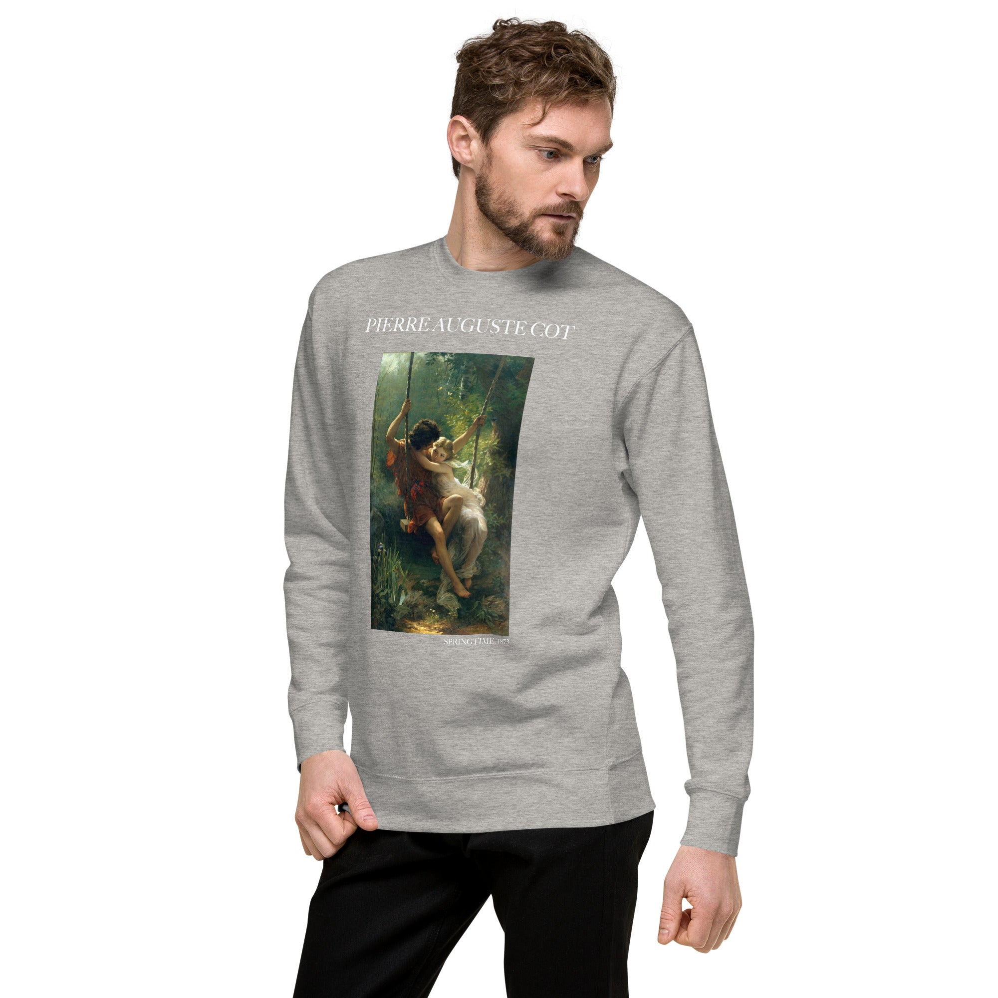 Sweatshirt mit berühmtem Gemälde „Frühling“ von Pierre Auguste Cot | Premium-Sweatshirt für Unisex