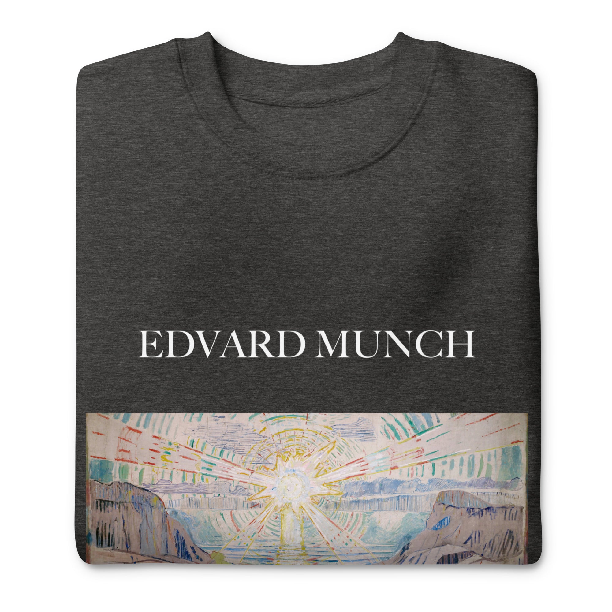 Sweatshirt mit berühmtem Gemälde „Die Sonne“ von Edvard Munch | Premium-Sweatshirt für Unisex