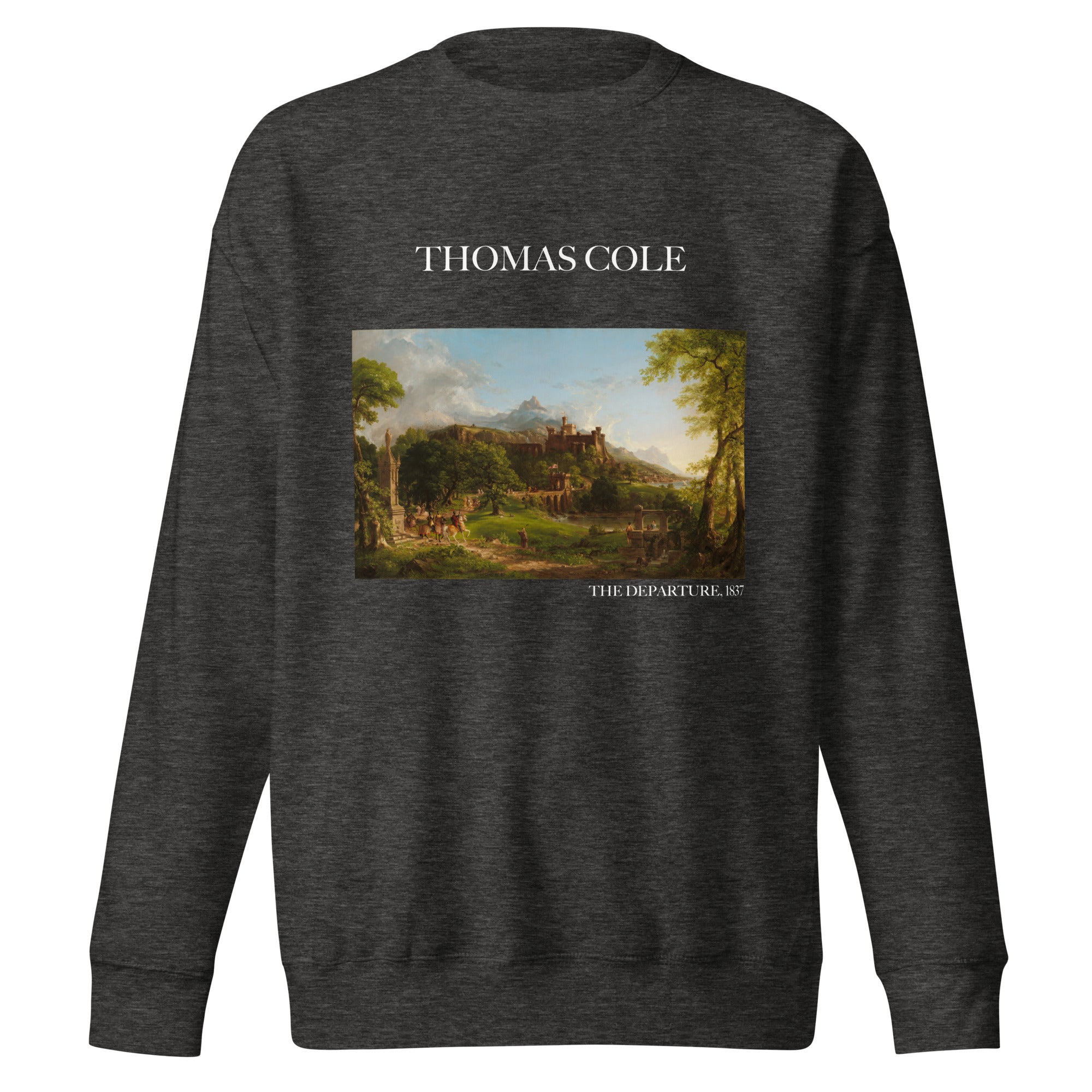 Sweatshirt mit berühmtem Gemälde „The Departure“ von Thomas Cole | Premium-Unisex-Sweatshirt