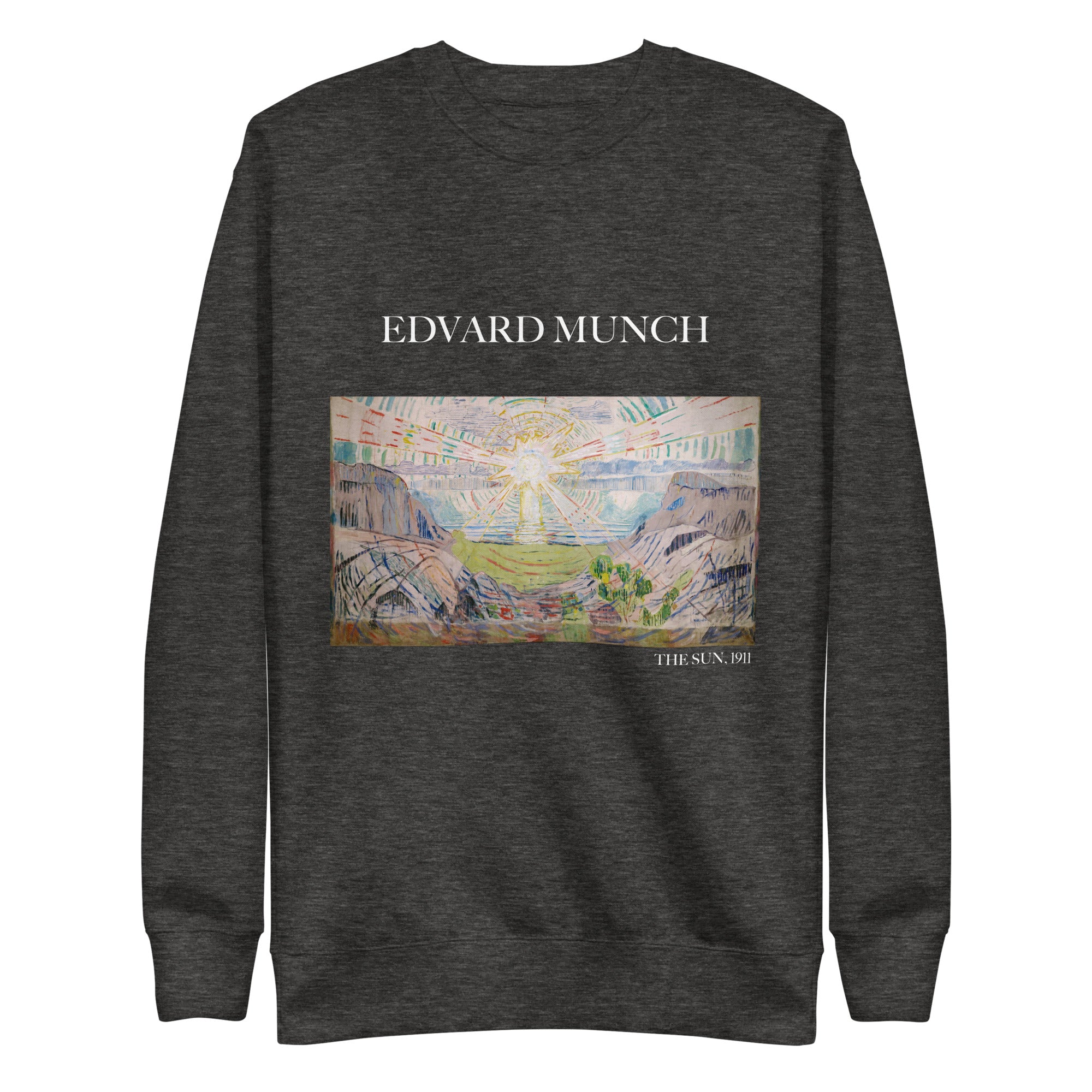 Sweatshirt mit berühmtem Gemälde „Die Sonne“ von Edvard Munch | Premium-Sweatshirt für Unisex