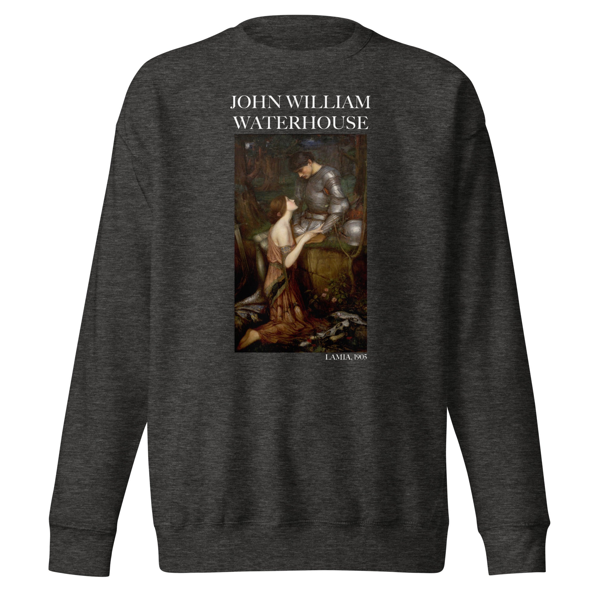 Sweatshirt mit berühmtem Gemälde „Lamia“ von John William Waterhouse, Premium-Unisex-Sweatshirt