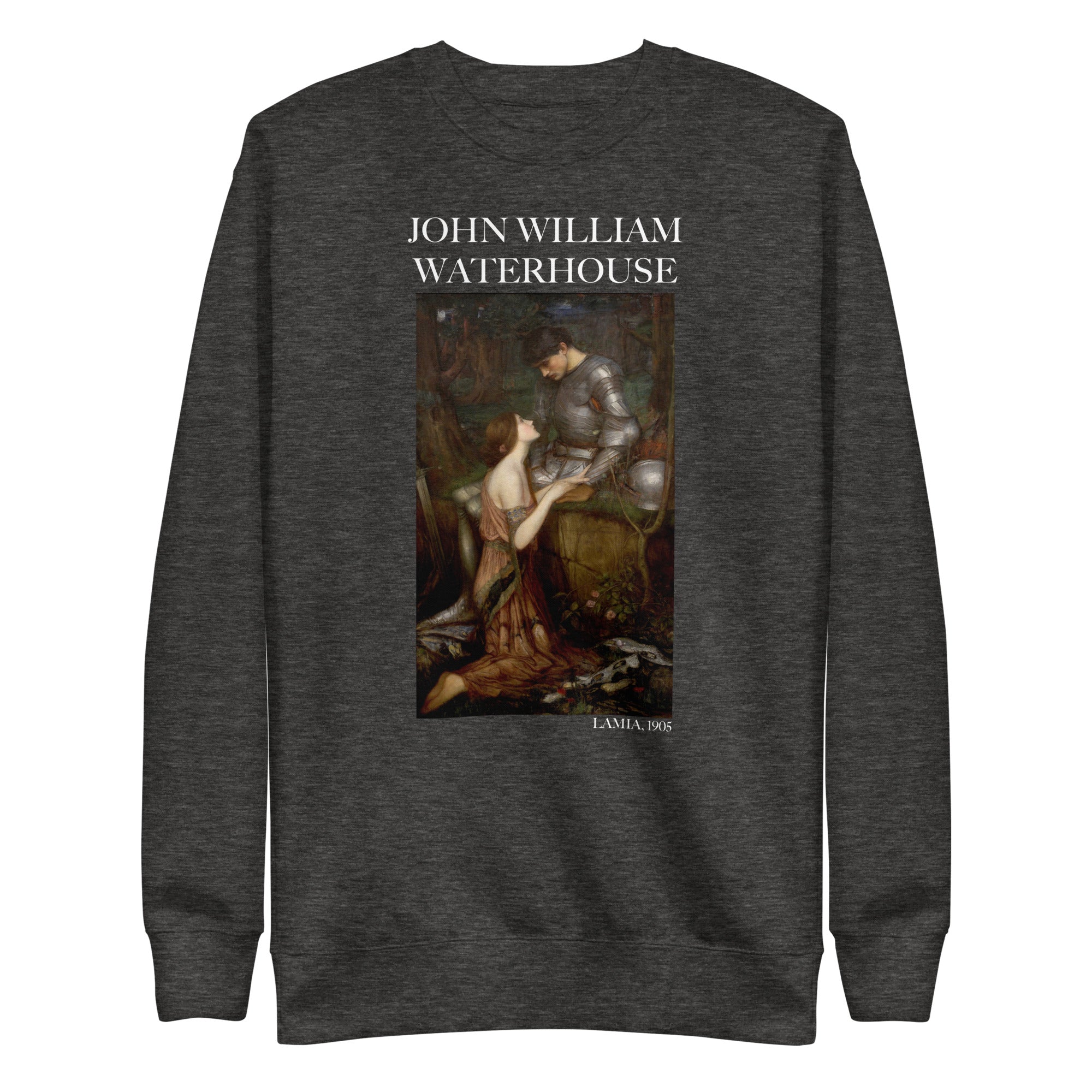 Sweatshirt mit berühmtem Gemälde „Lamia“ von John William Waterhouse, Premium-Unisex-Sweatshirt