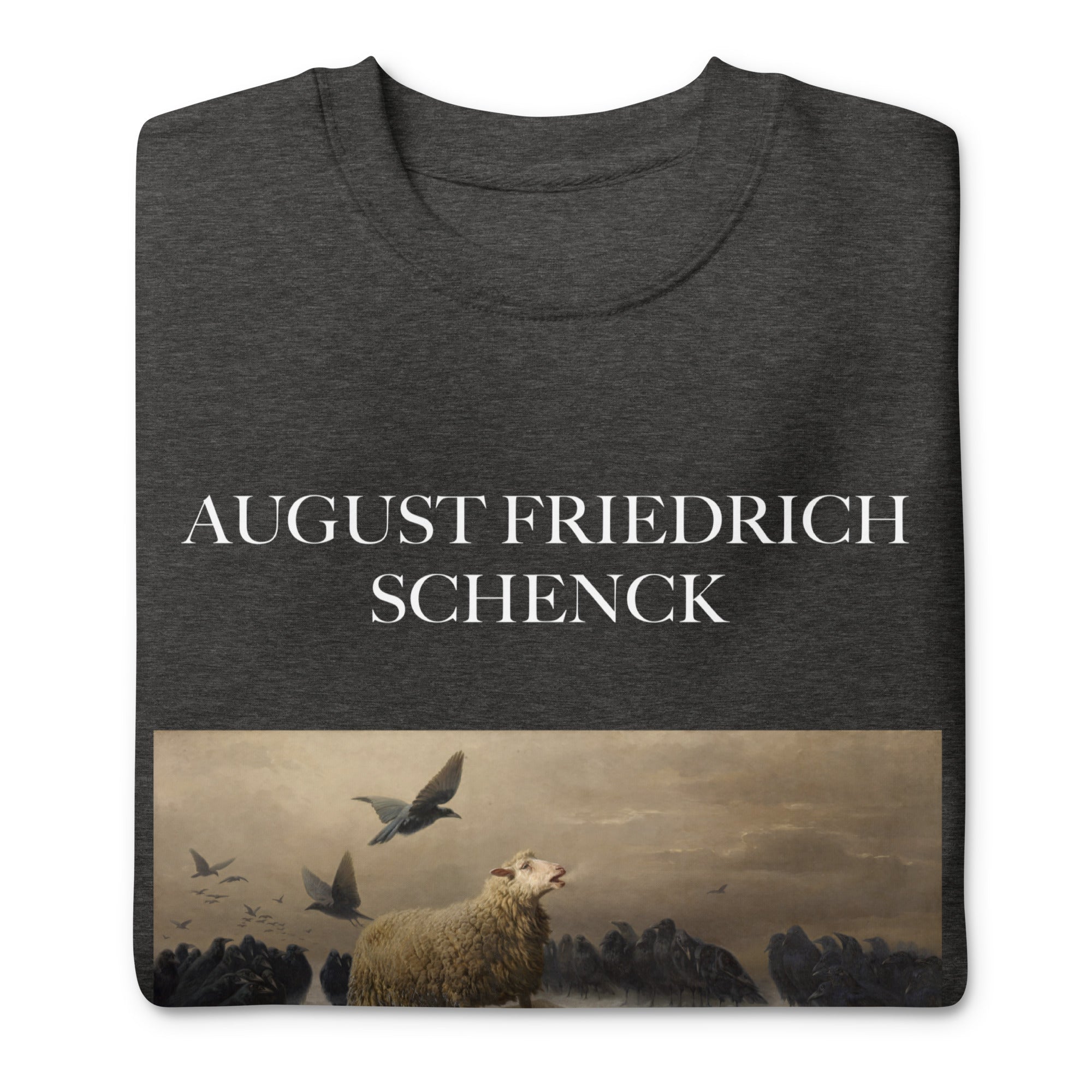 August Friedrich Schenck 'Angst' Berühmtes Gemälde Sweatshirt | Unisex Premium Sweatshirt