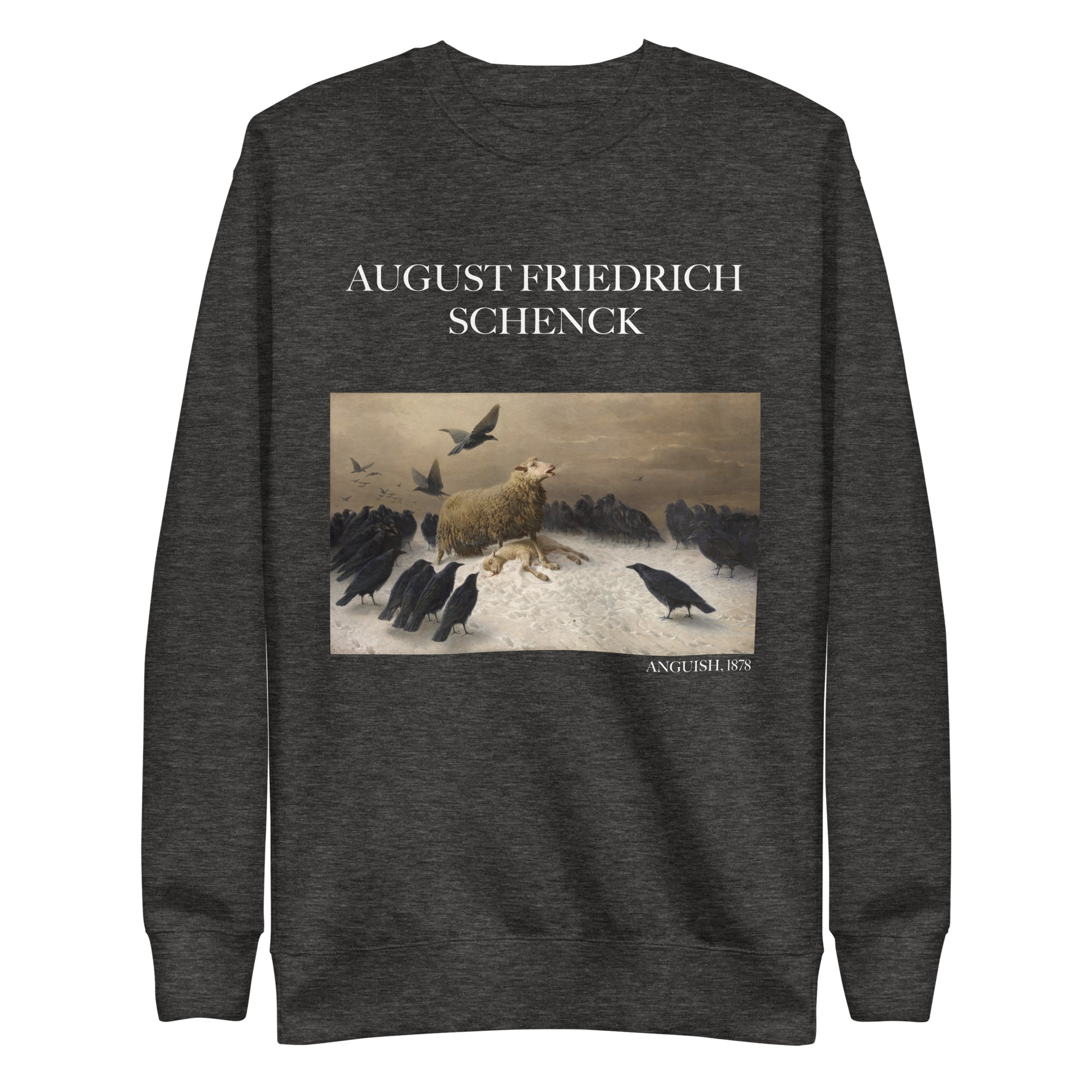 August Friedrich Schenck 'Anguish' Famous Painting Sweatshirt | Unisex Premium Sweatshirt