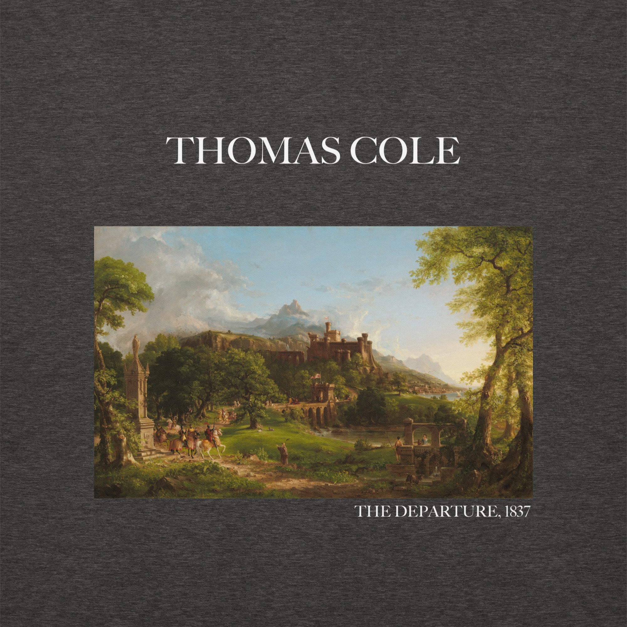 Sweatshirt mit berühmtem Gemälde „The Departure“ von Thomas Cole | Premium-Unisex-Sweatshirt