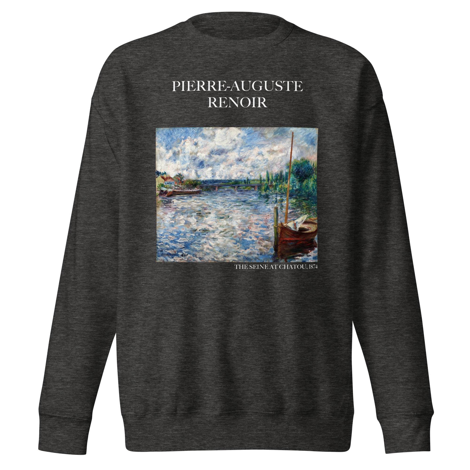 Sweatshirt mit berühmtem Gemälde „Die Seine bei Chatou“ von Pierre-Auguste Renoir | Premium-Sweatshirt für Unisex