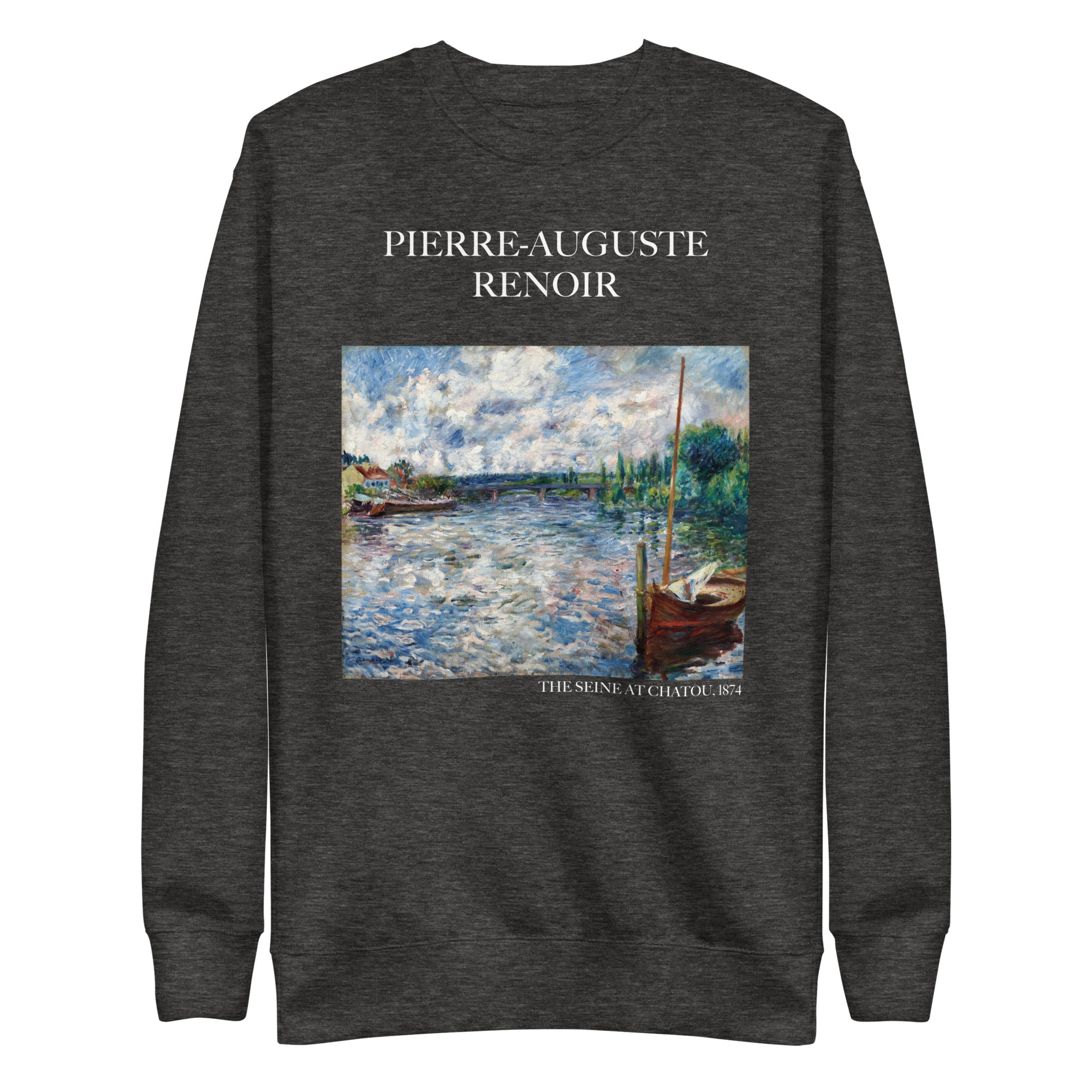 Sweatshirt mit berühmtem Gemälde „Die Seine bei Chatou“ von Pierre-Auguste Renoir | Premium-Sweatshirt für Unisex