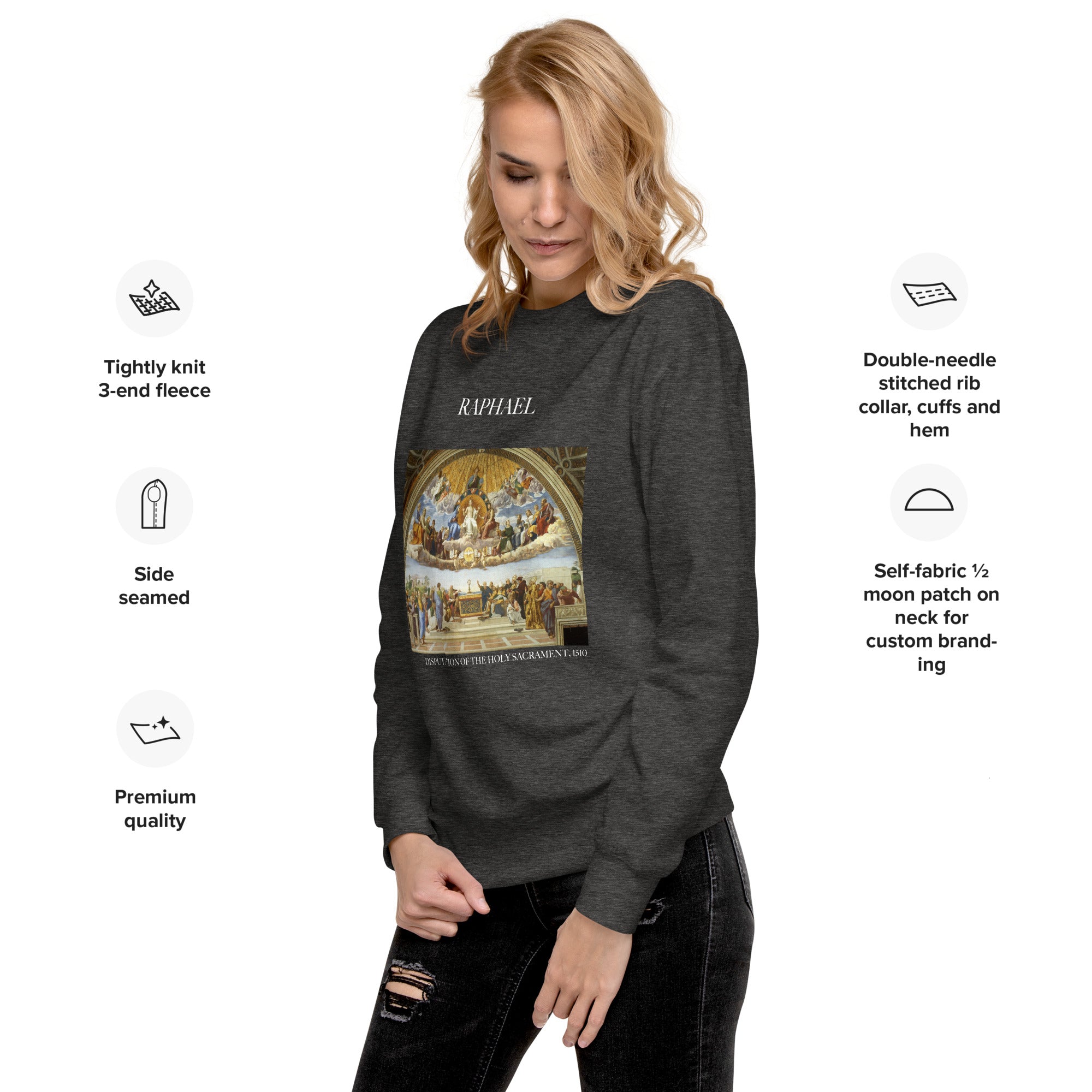 Raphael 'Disputation of the Holy Sacrament' Famous Painting Sweatshirt | Unisex Premium Sweatshirt