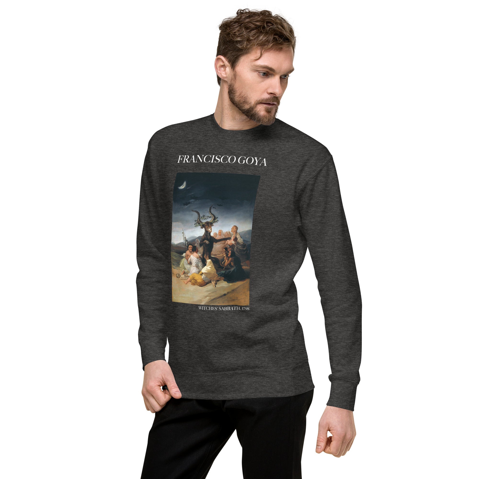 Francisco Goya 'Hexensabbat' Berühmtes Gemälde Sweatshirt | Unisex Premium Sweatshirt