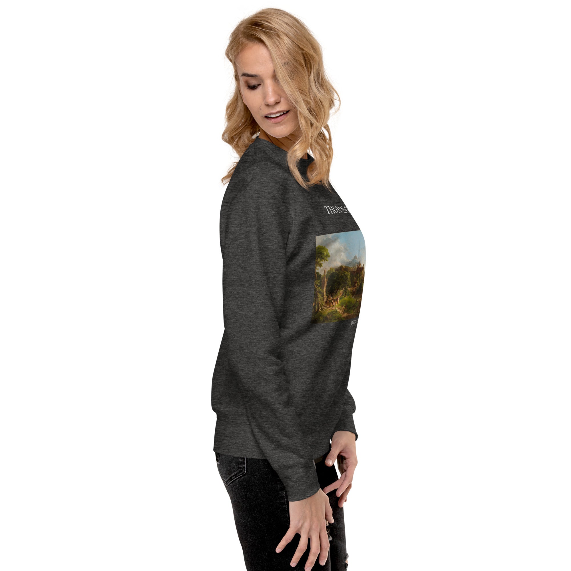 Sweatshirt mit berühmtem Gemälde „The Departure“ von Thomas Cole | Premium-Unisex-Sweatshirt