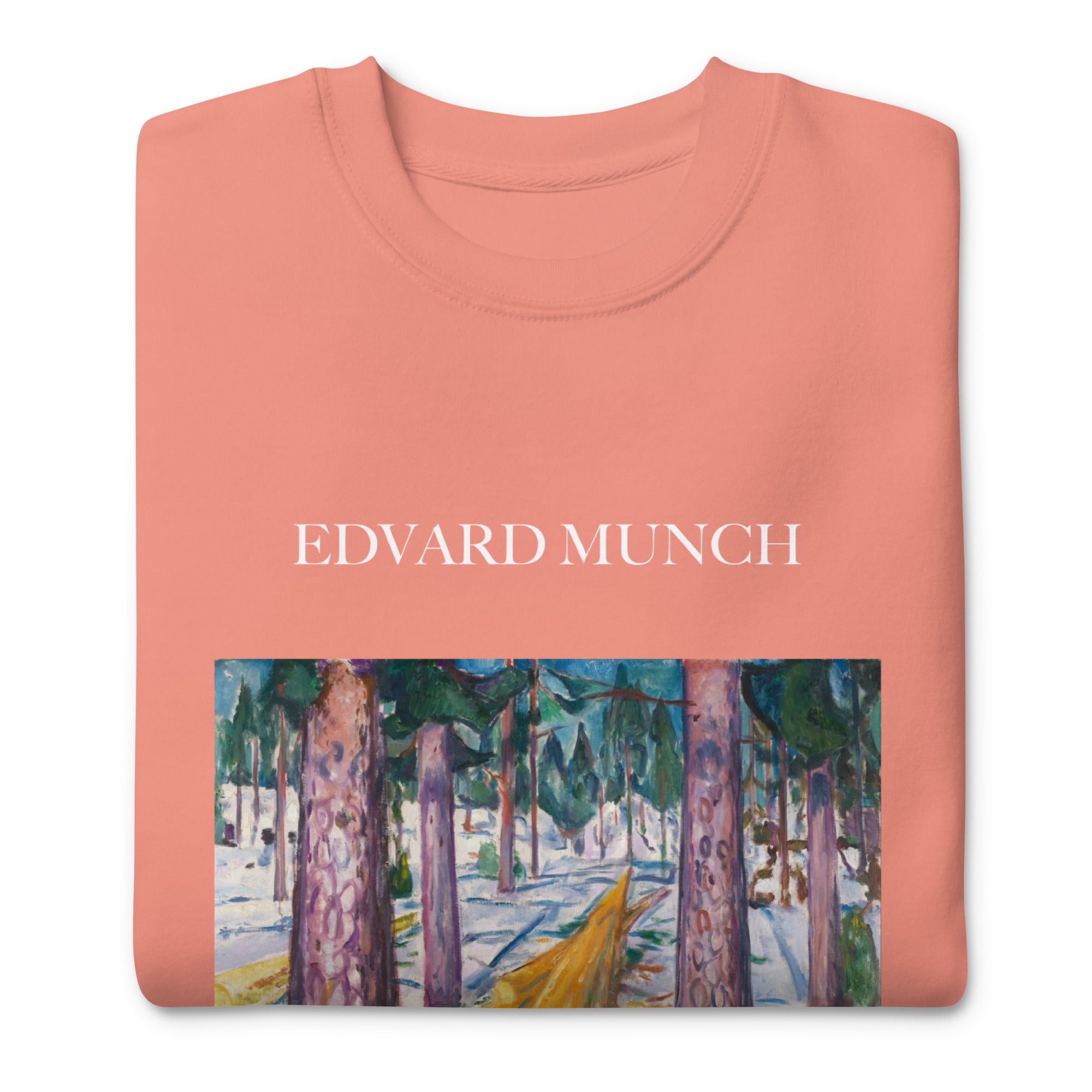 Sweatshirt mit berühmtem Gemälde „Der gelbe Baumstamm“ von Edvard Munch | Premium-Sweatshirt für Unisex