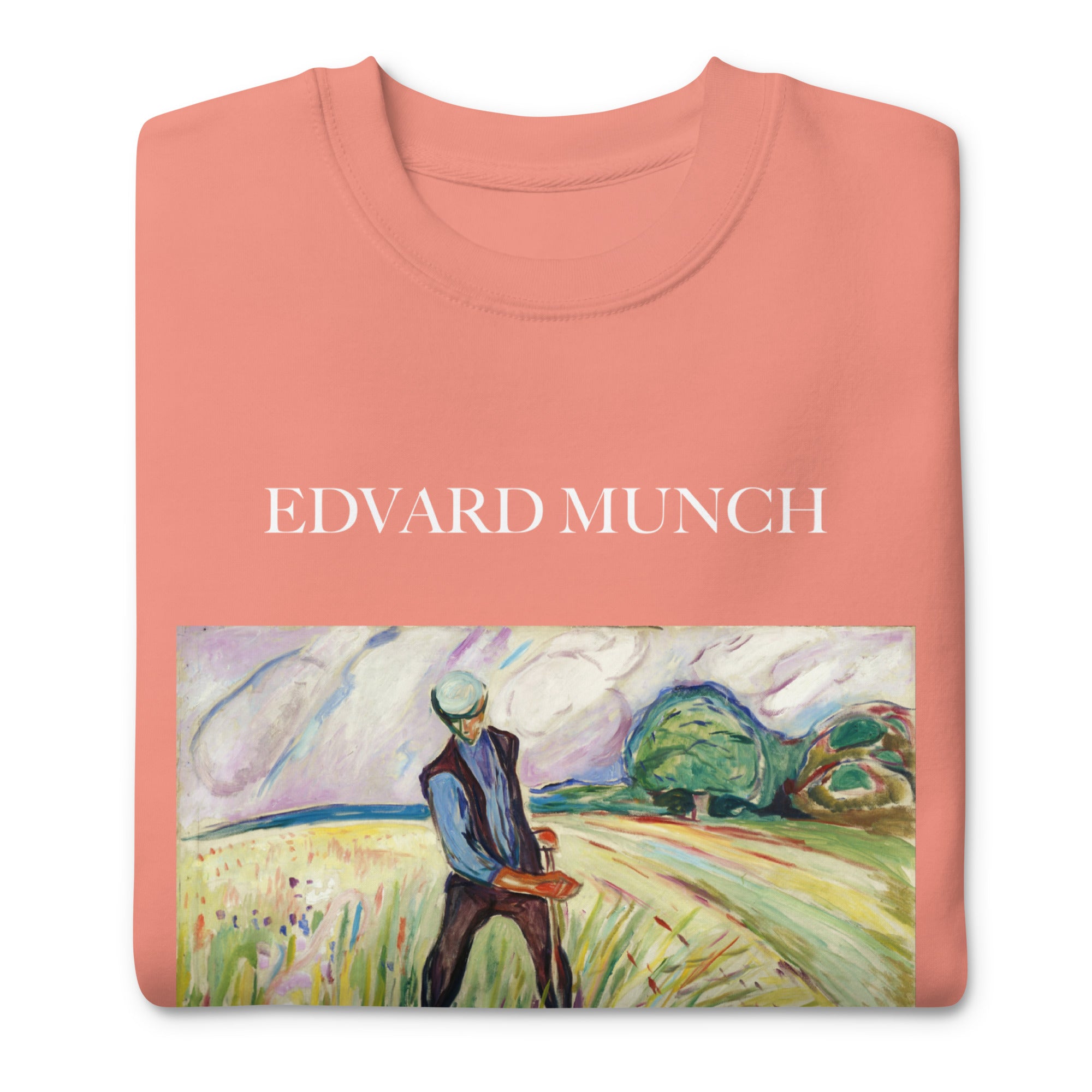 Edvard Munch 'The Haymaker' Famous Painting Sweatshirt | Unisex Premium Sweatshirt