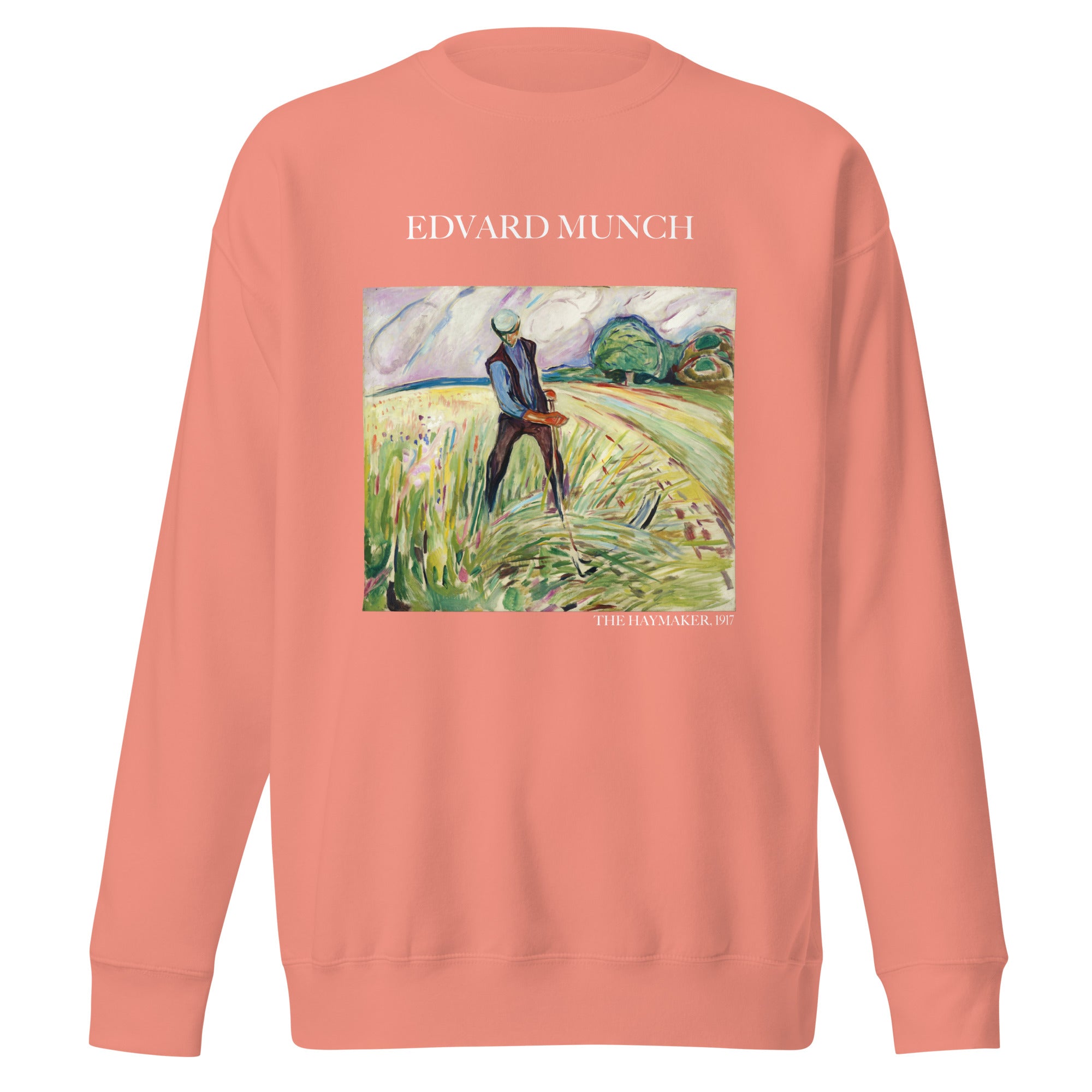 Sweatshirt mit berühmtem Gemälde „Der Heumacher“ von Edvard Munch, Premium-Unisex-Sweatshirt