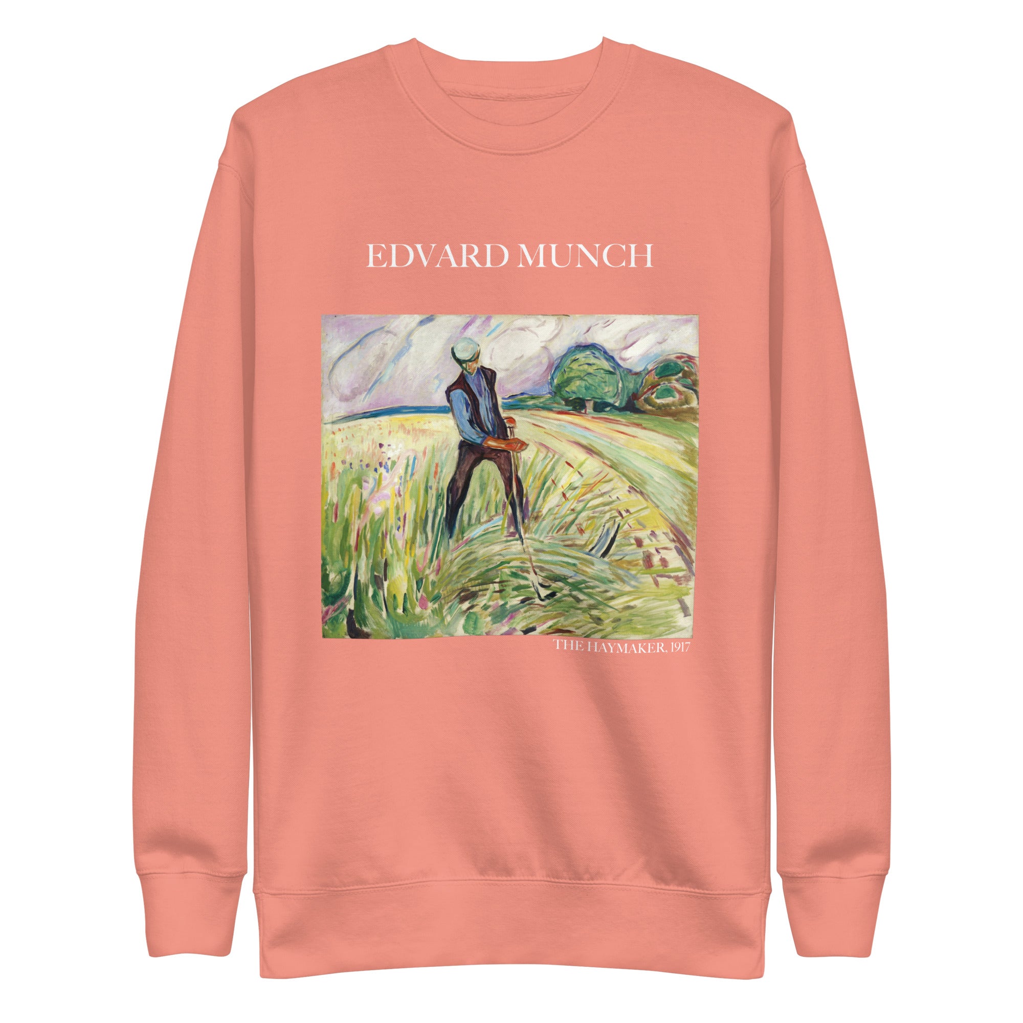 Edvard Munch 'The Haymaker' Famous Painting Sweatshirt | Unisex Premium Sweatshirt