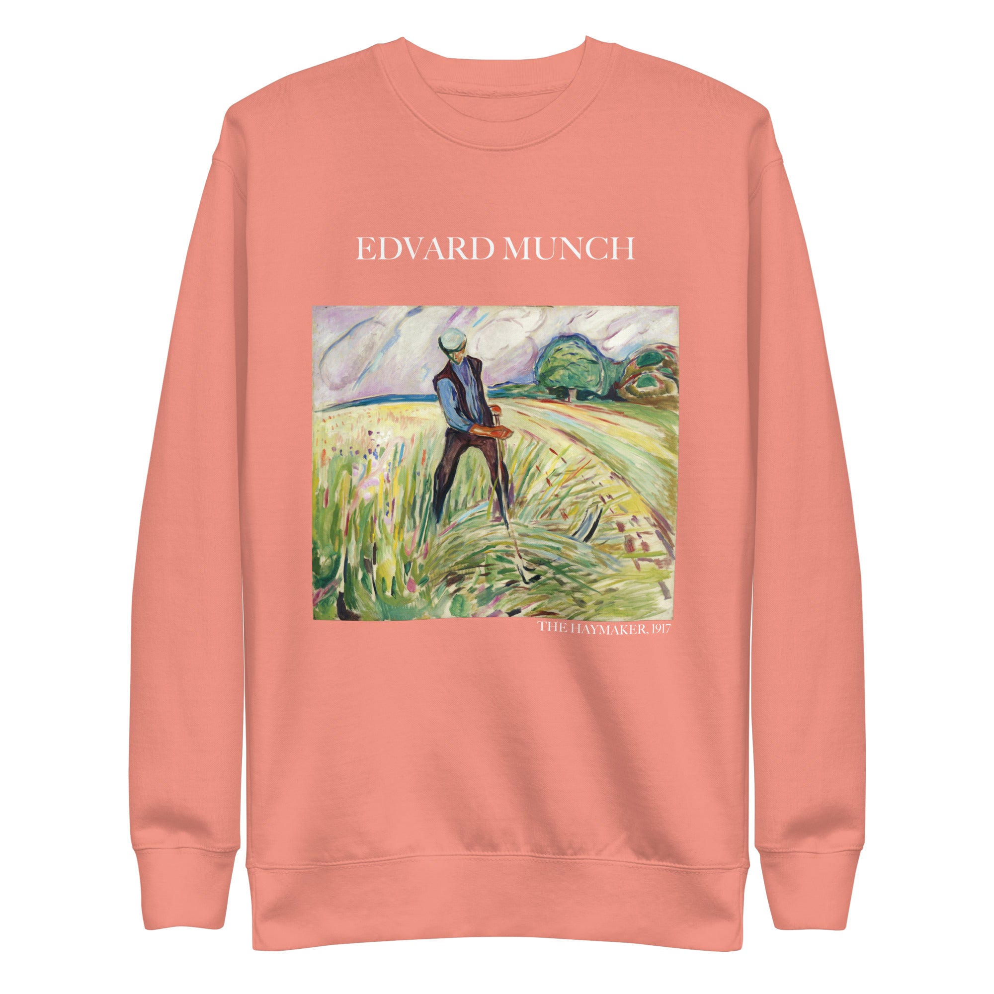 Sweatshirt mit berühmtem Gemälde „Der Heumacher“ von Edvard Munch, Premium-Unisex-Sweatshirt