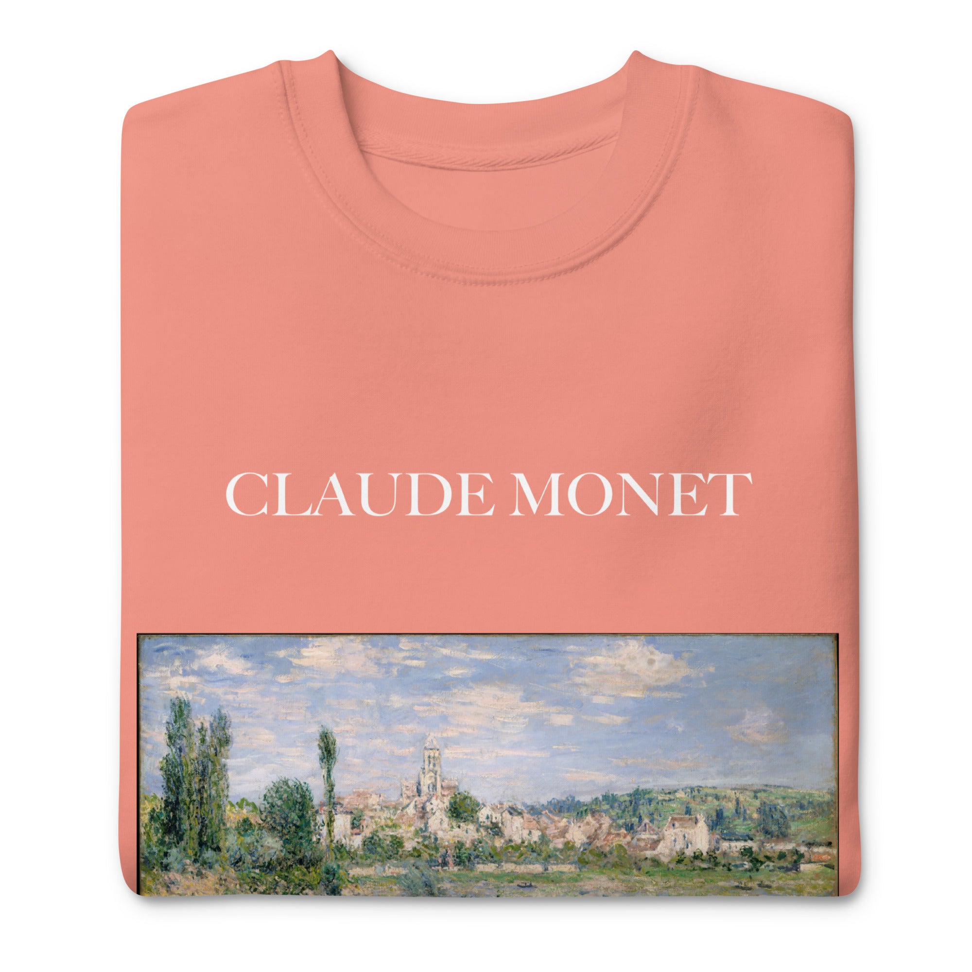 Claude Monet 'Vetheuil in Summer' Famous Painting Sweatshirt | Unisex Premium Sweatshirt