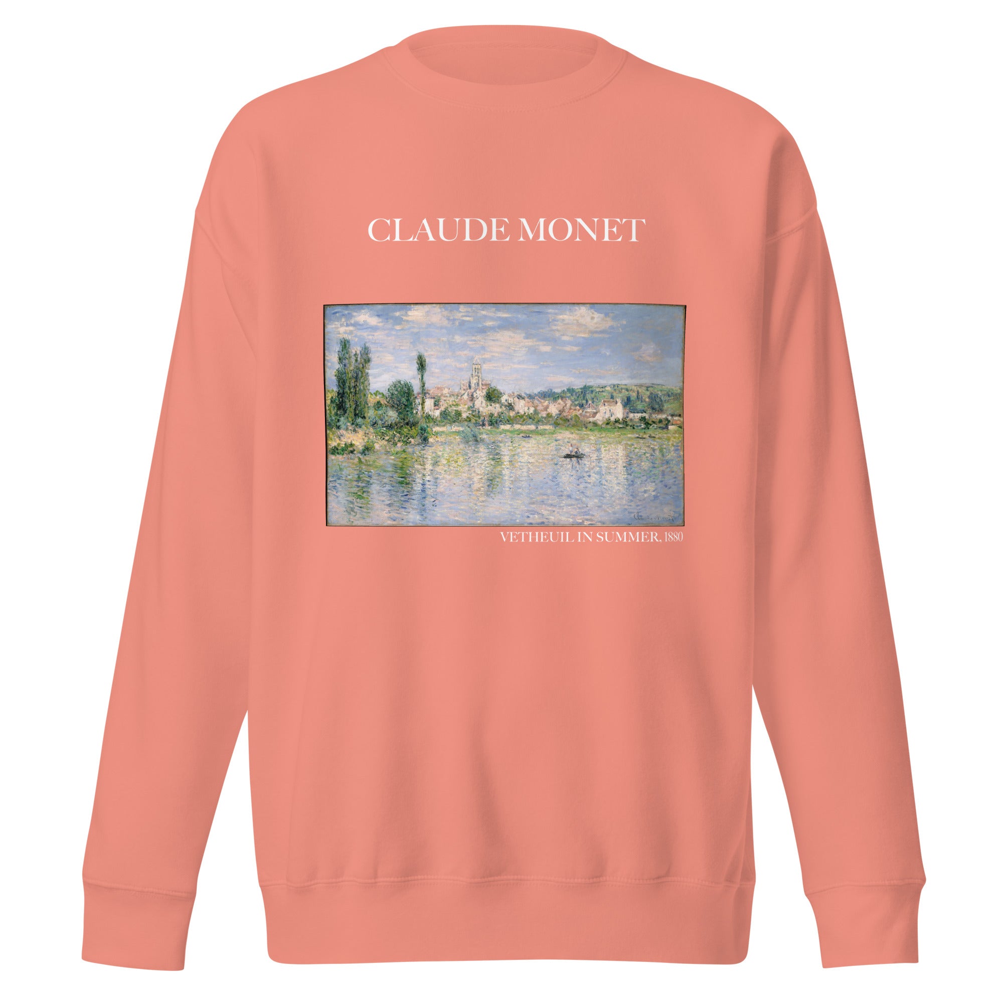 Claude Monet 'Vetheuil in Summer' Famous Painting Sweatshirt | Unisex Premium Sweatshirt