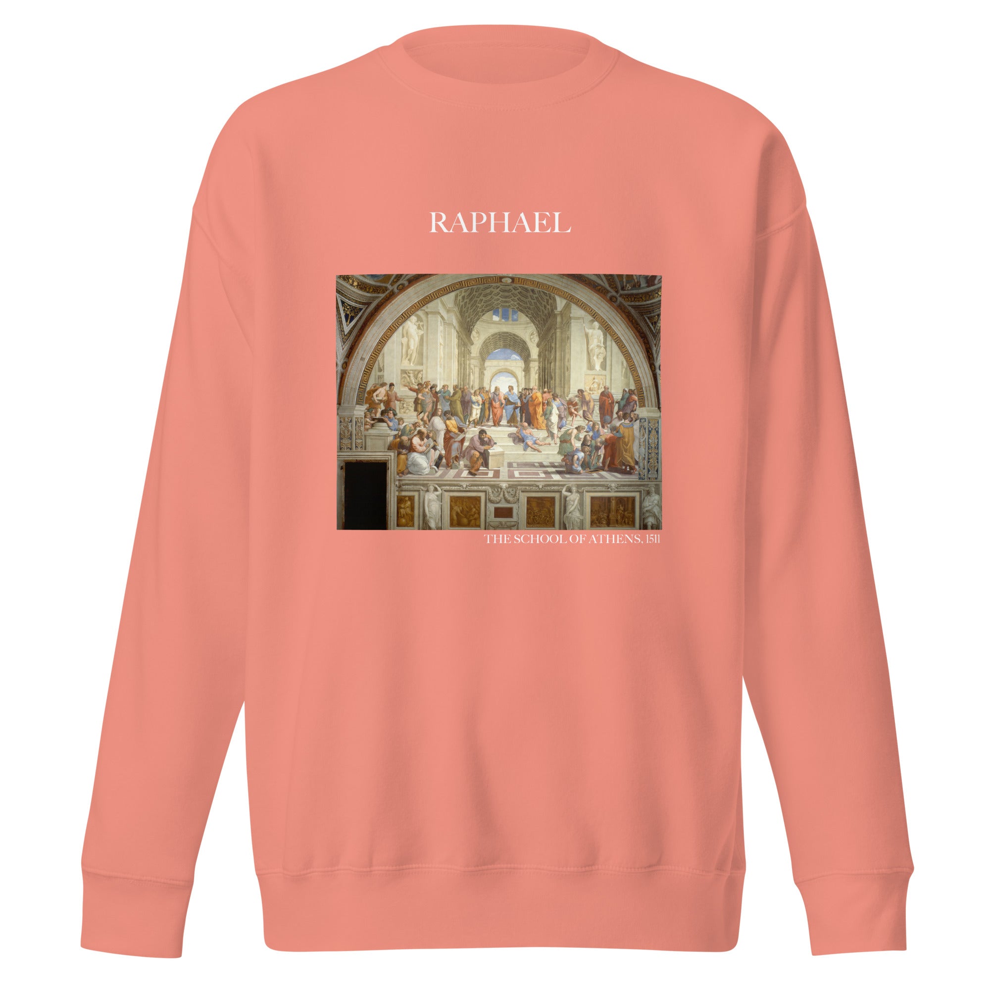 Sweatshirt mit berühmtem Gemälde „Die Schule von Athen“ von Raphael | Premium-Sweatshirt für Unisex