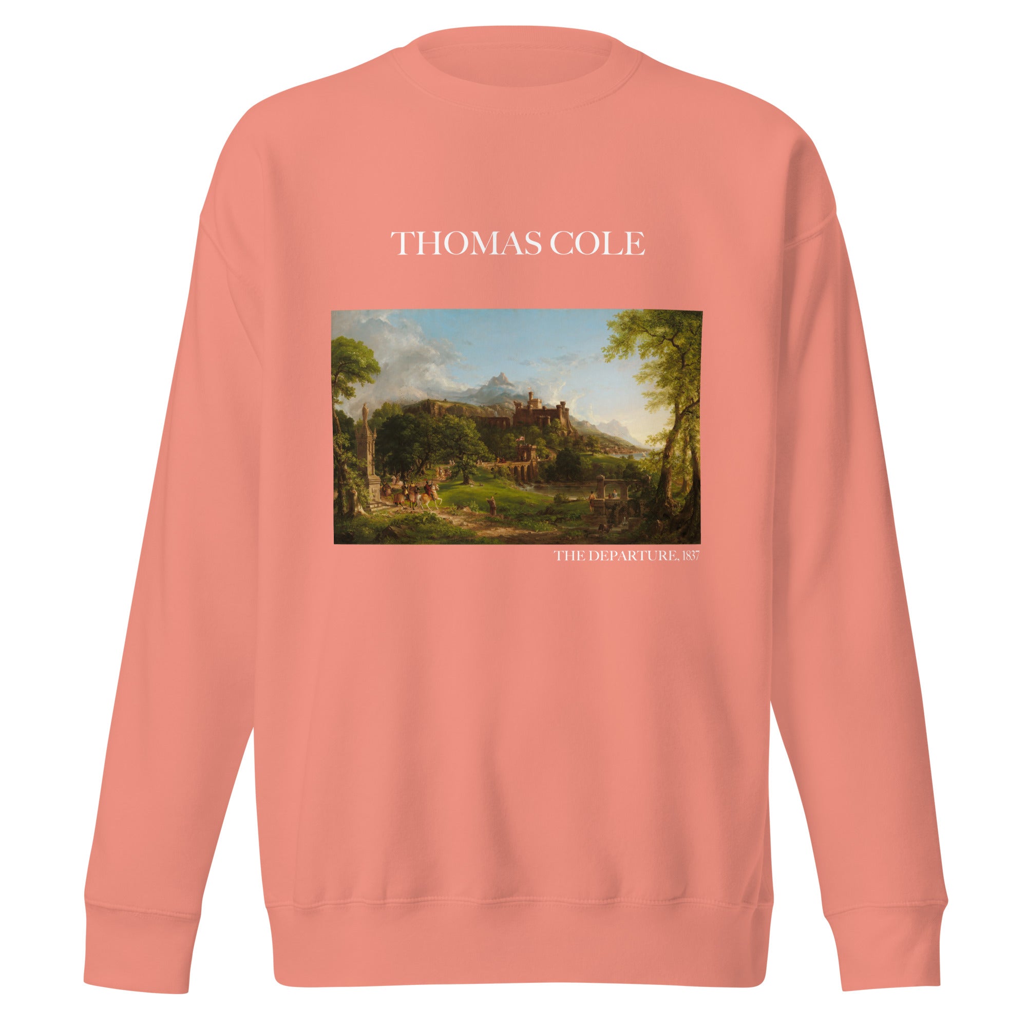 Sweatshirt mit berühmtem Gemälde „The Departure“ von Thomas Cole | Premium-Unisex-Sweatshirt