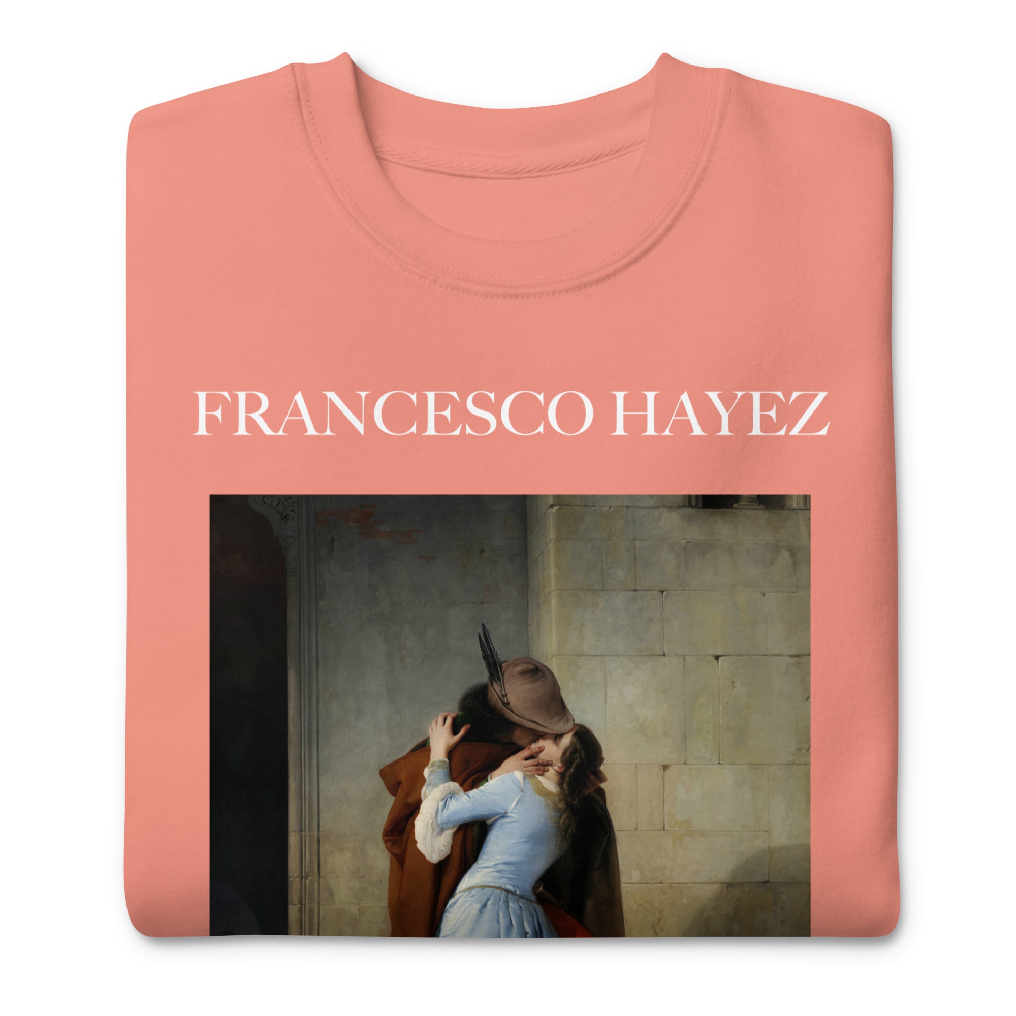 Sweatshirt mit berühmtem Gemälde „Der Kuss“ von Francesco Hayez | Premium-Sweatshirt für Unisex