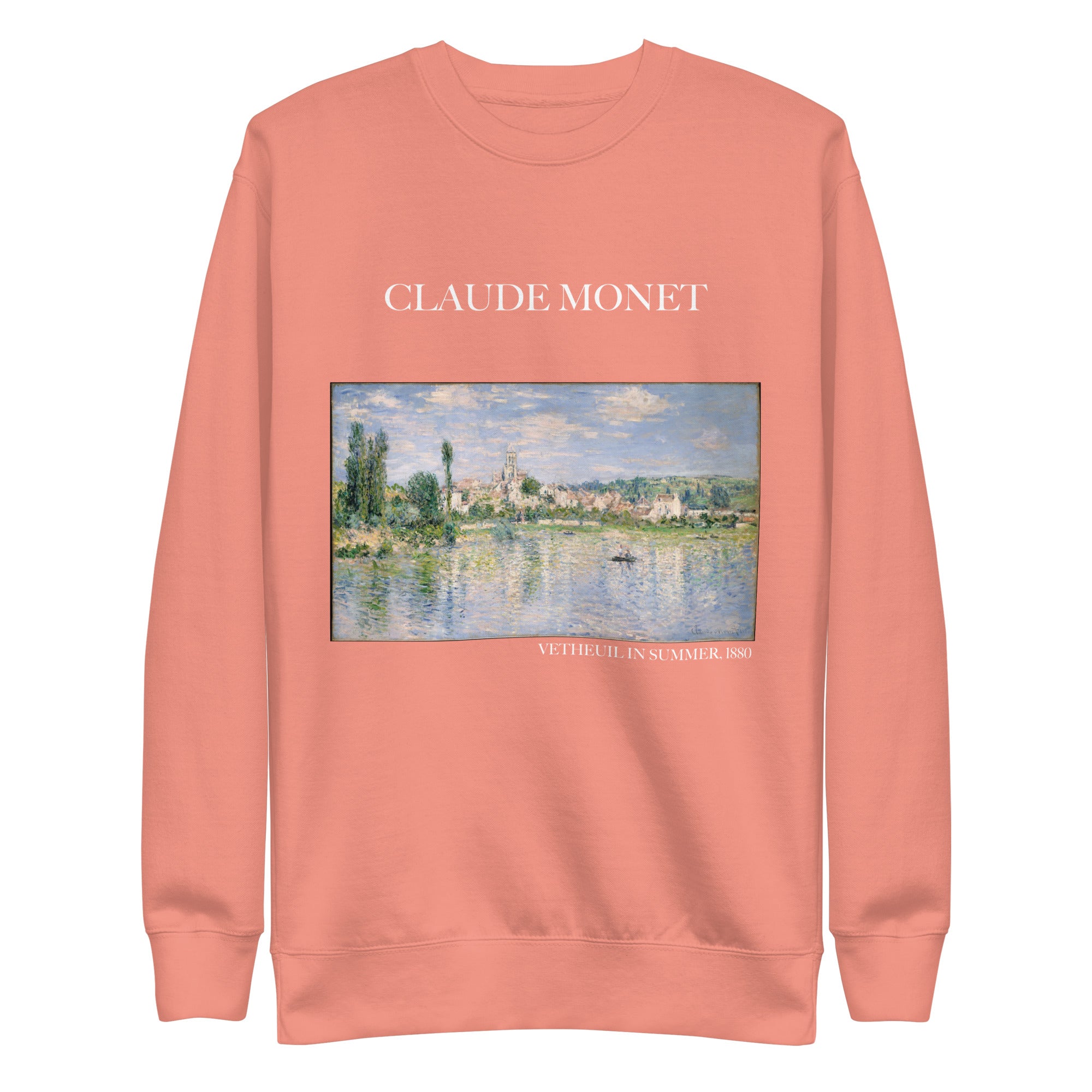Claude Monet 'Vetheuil in Summer' Famous Painting Sweatshirt | Unisex Premium Sweatshirt