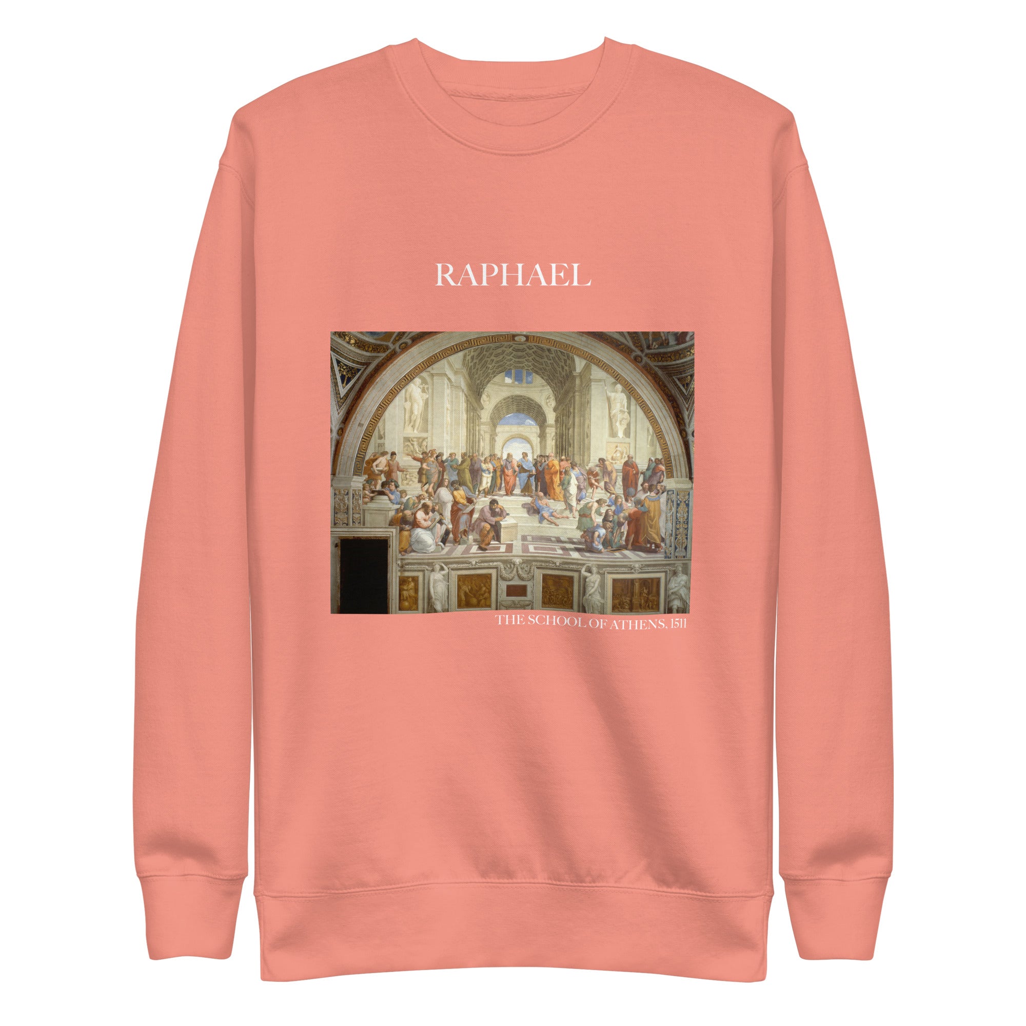 Sweatshirt mit berühmtem Gemälde „Die Schule von Athen“ von Raphael | Premium-Sweatshirt für Unisex