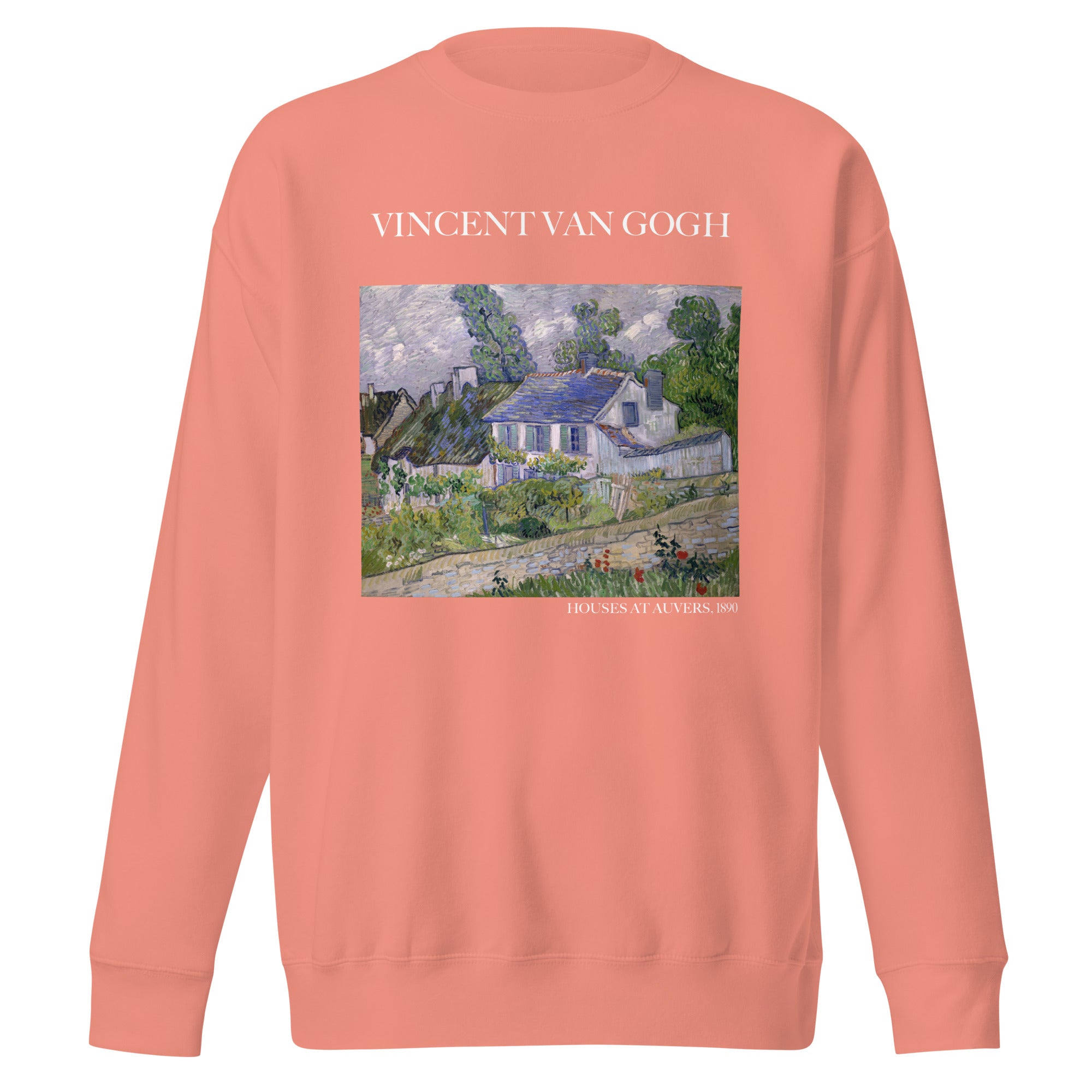 Vincent van Gogh 'Houses at Auvers' Famous Painting Sweatshirt | Unisex Premium Sweatshirt