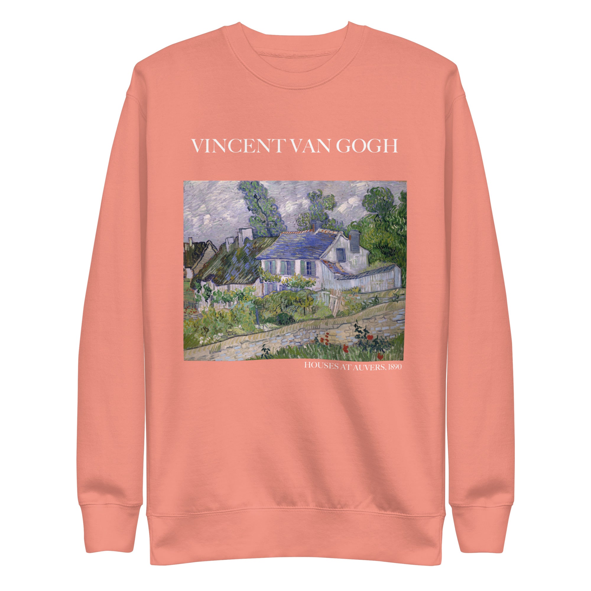 Vincent van Gogh 'Houses at Auvers' Famous Painting Sweatshirt | Unisex Premium Sweatshirt