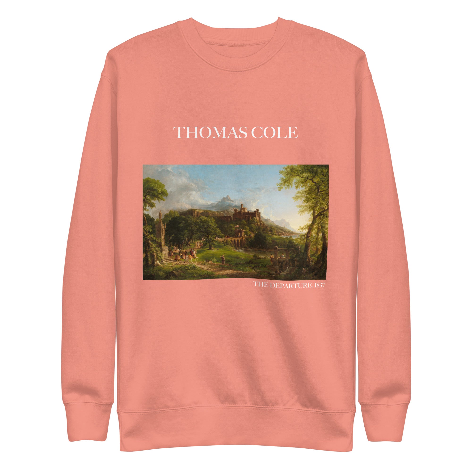 Sweatshirt mit berühmtem Gemälde „The Departure“ von Thomas Cole | Premium-Unisex-Sweatshirt