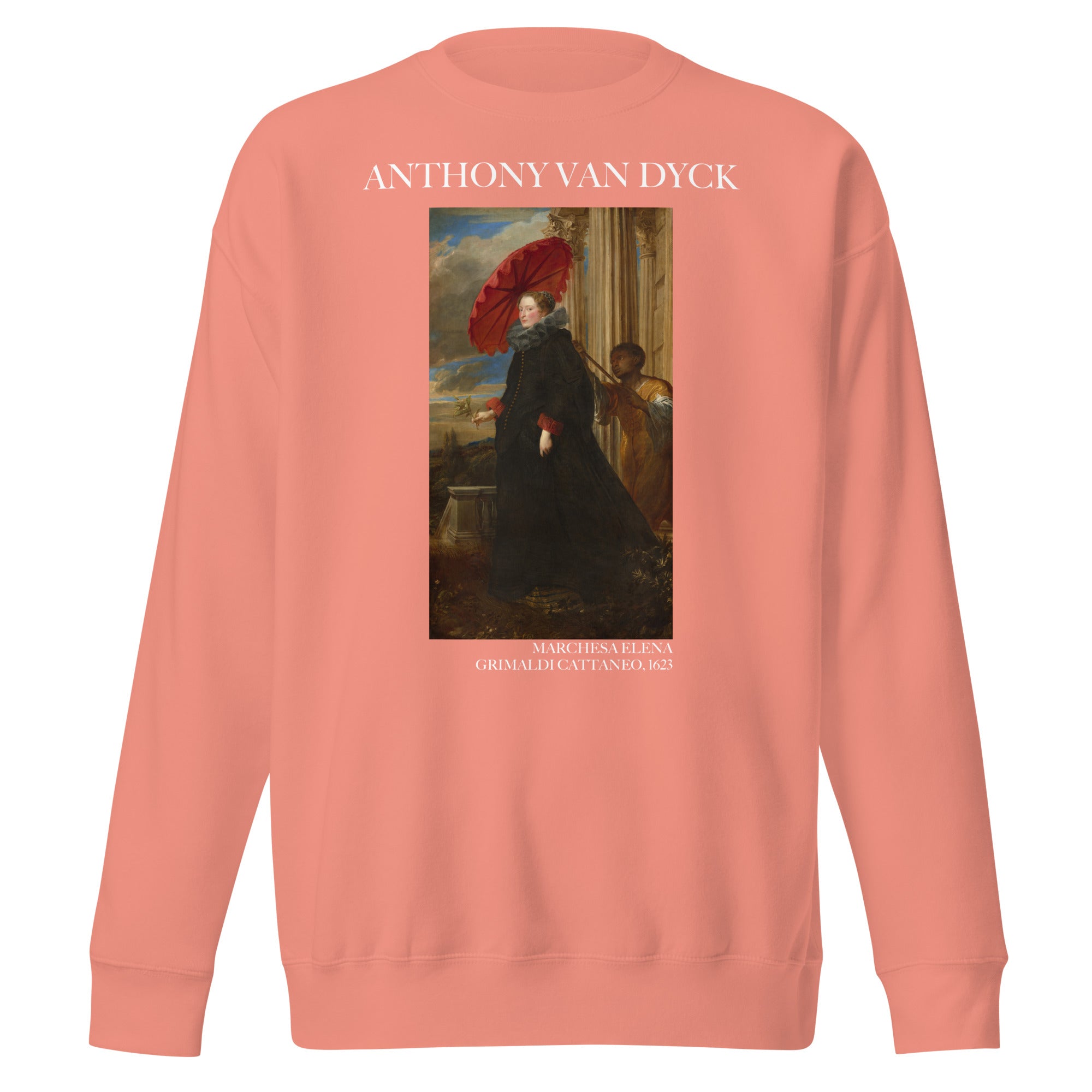 Sweatshirt mit berühmtem Gemälde „Marchesa Elena Grimaldi Cattaneo“ von Sir Anthony van Dyck | Premium-Unisex-Sweatshirt