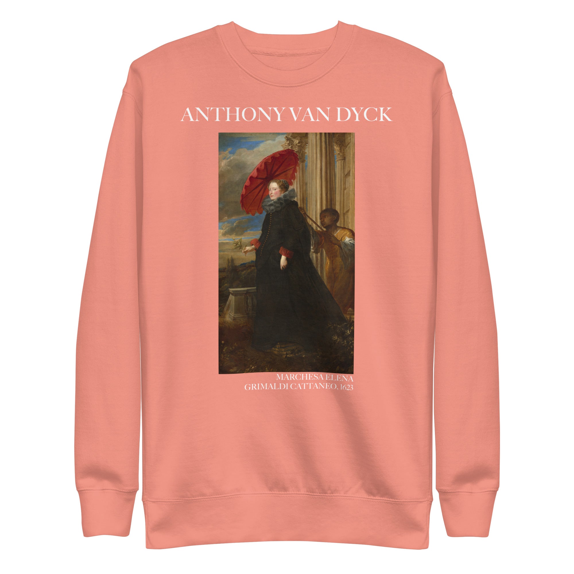 Sweatshirt mit berühmtem Gemälde „Marchesa Elena Grimaldi Cattaneo“ von Sir Anthony van Dyck | Premium-Unisex-Sweatshirt