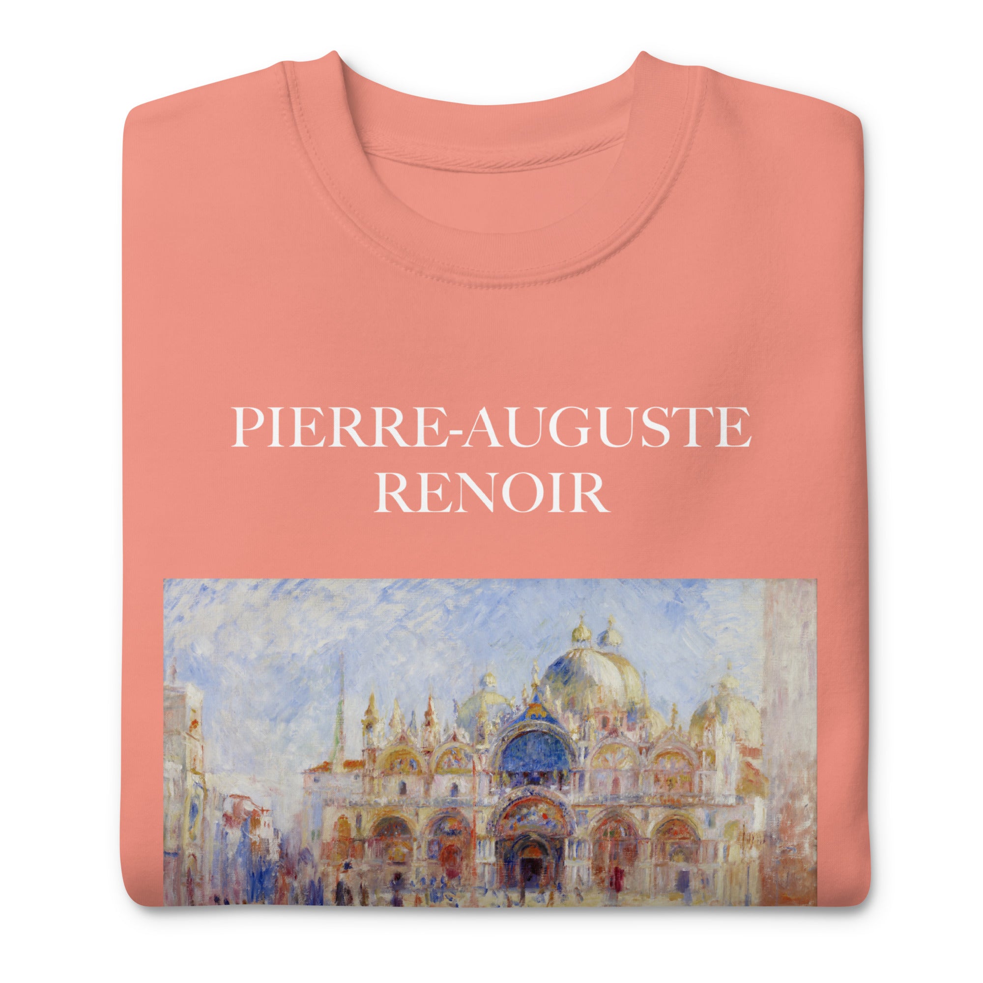 Pierre-Auguste Renoir 'The Piazza San Marco, Venice' Famous Painting Sweatshirt | Unisex Premium Sweatshirt