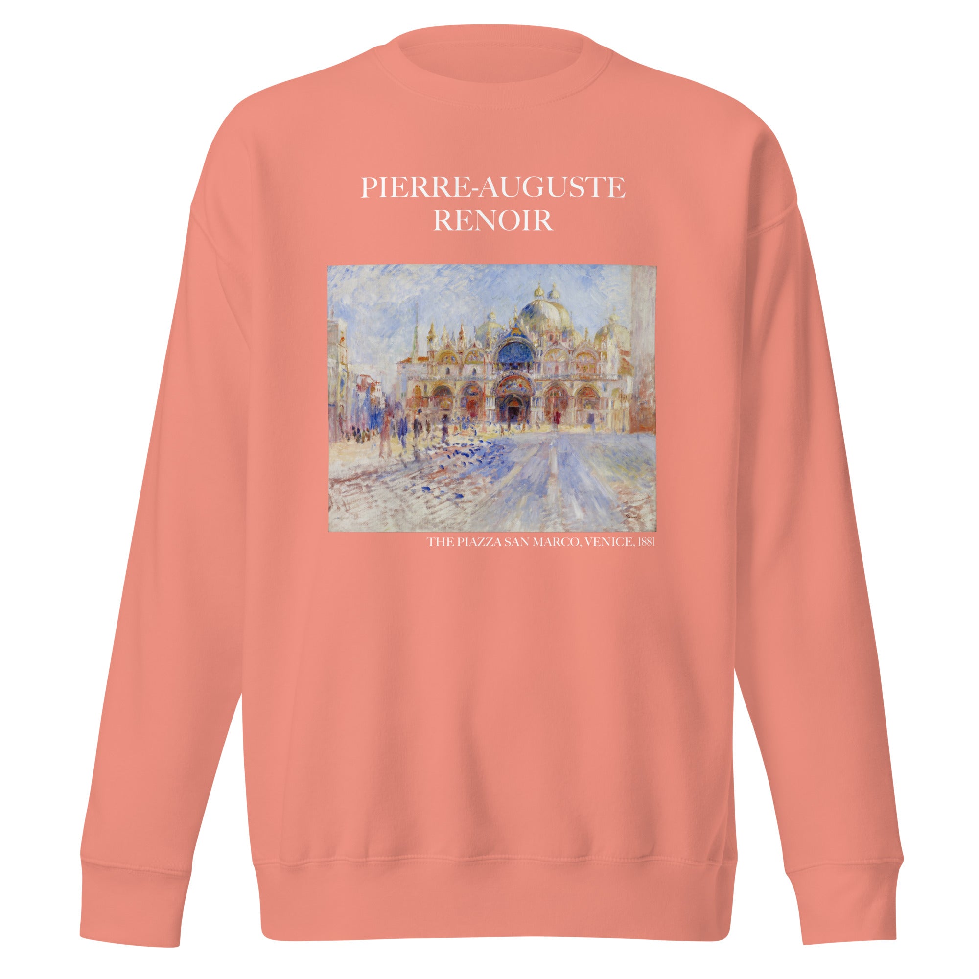 Pierre-Auguste Renoir 'The Piazza San Marco, Venice' Famous Painting Sweatshirt | Unisex Premium Sweatshirt